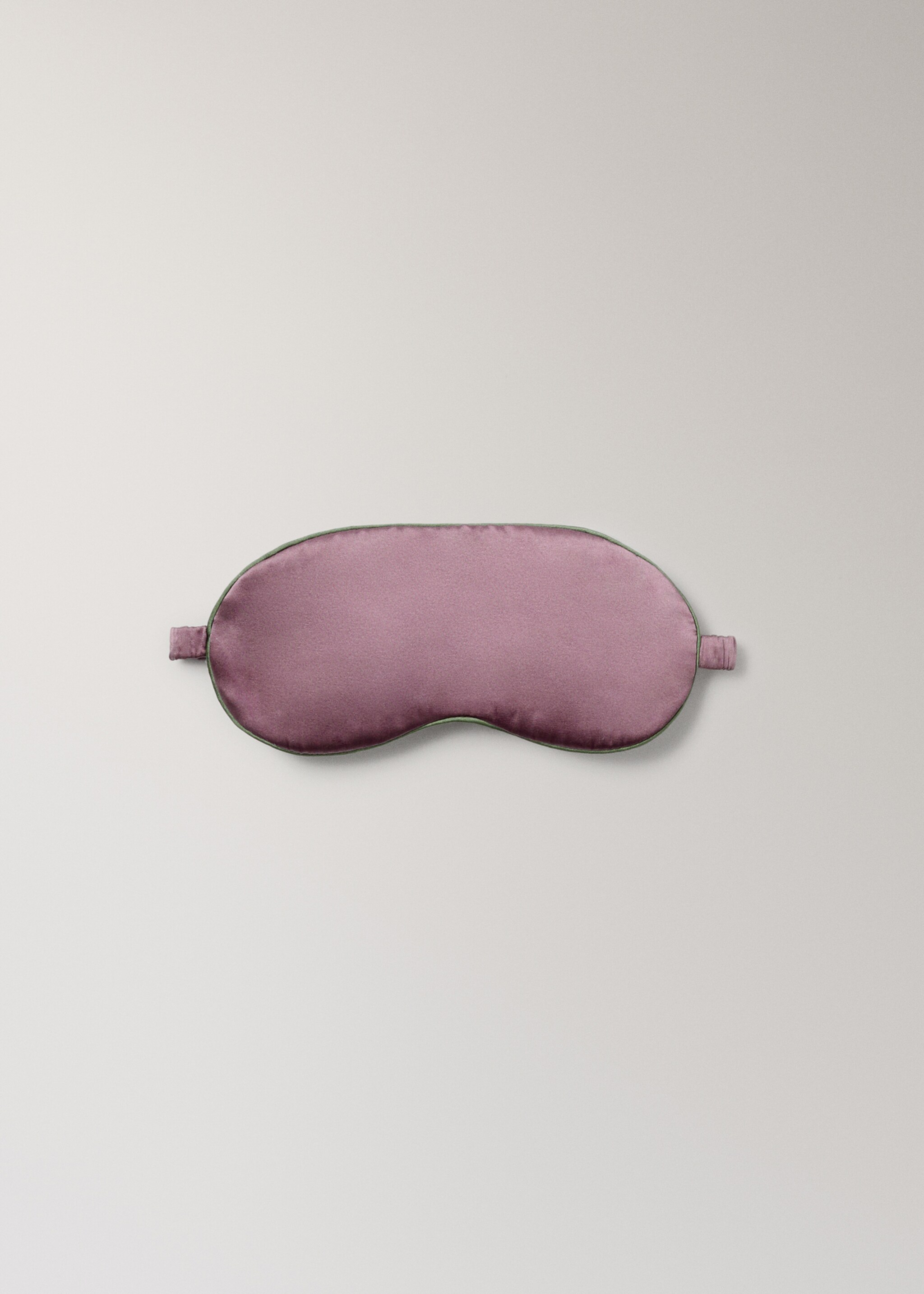 Silk mask with contrast piping - Article without model