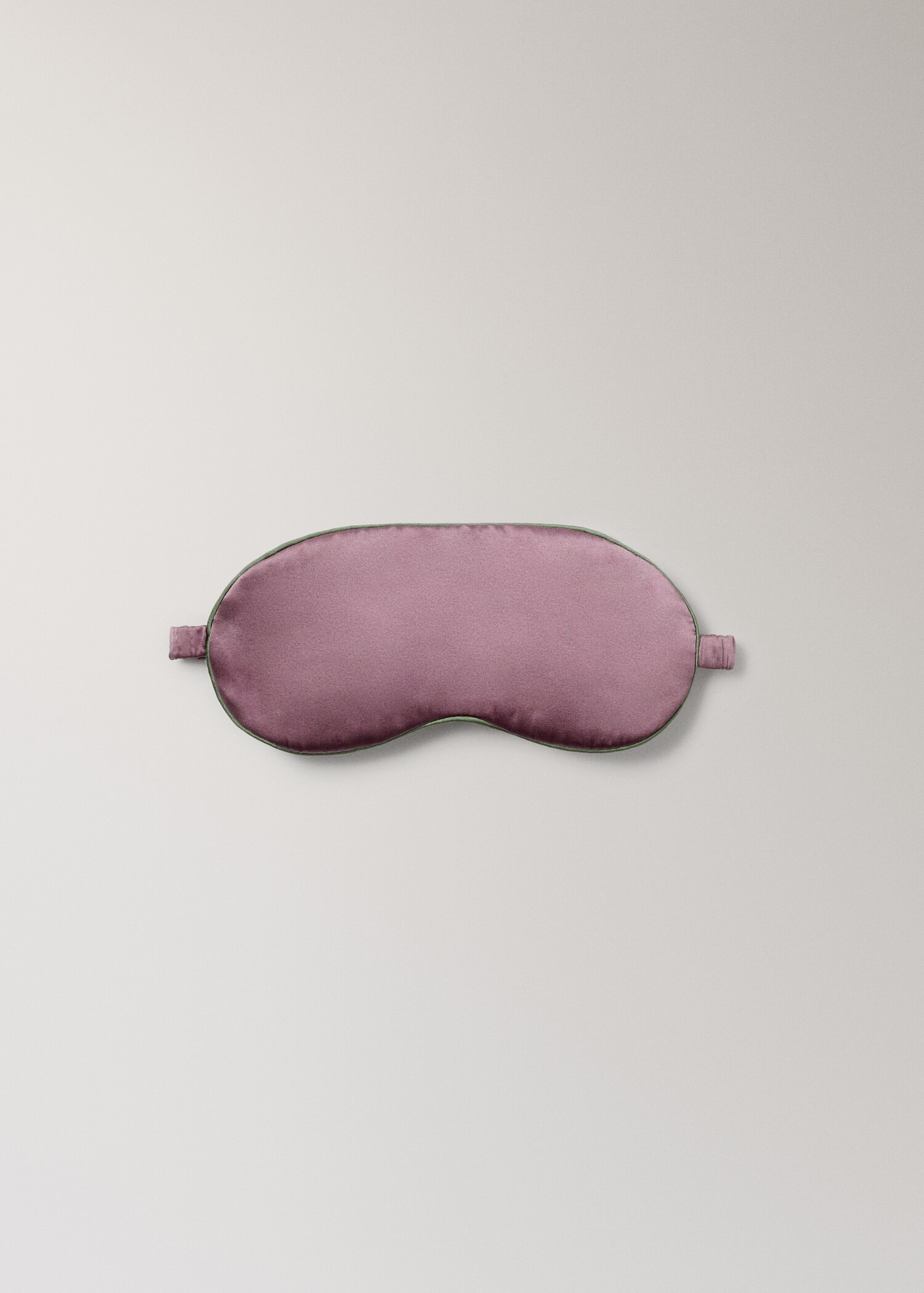 Silk mask with contrast piping - Article without model