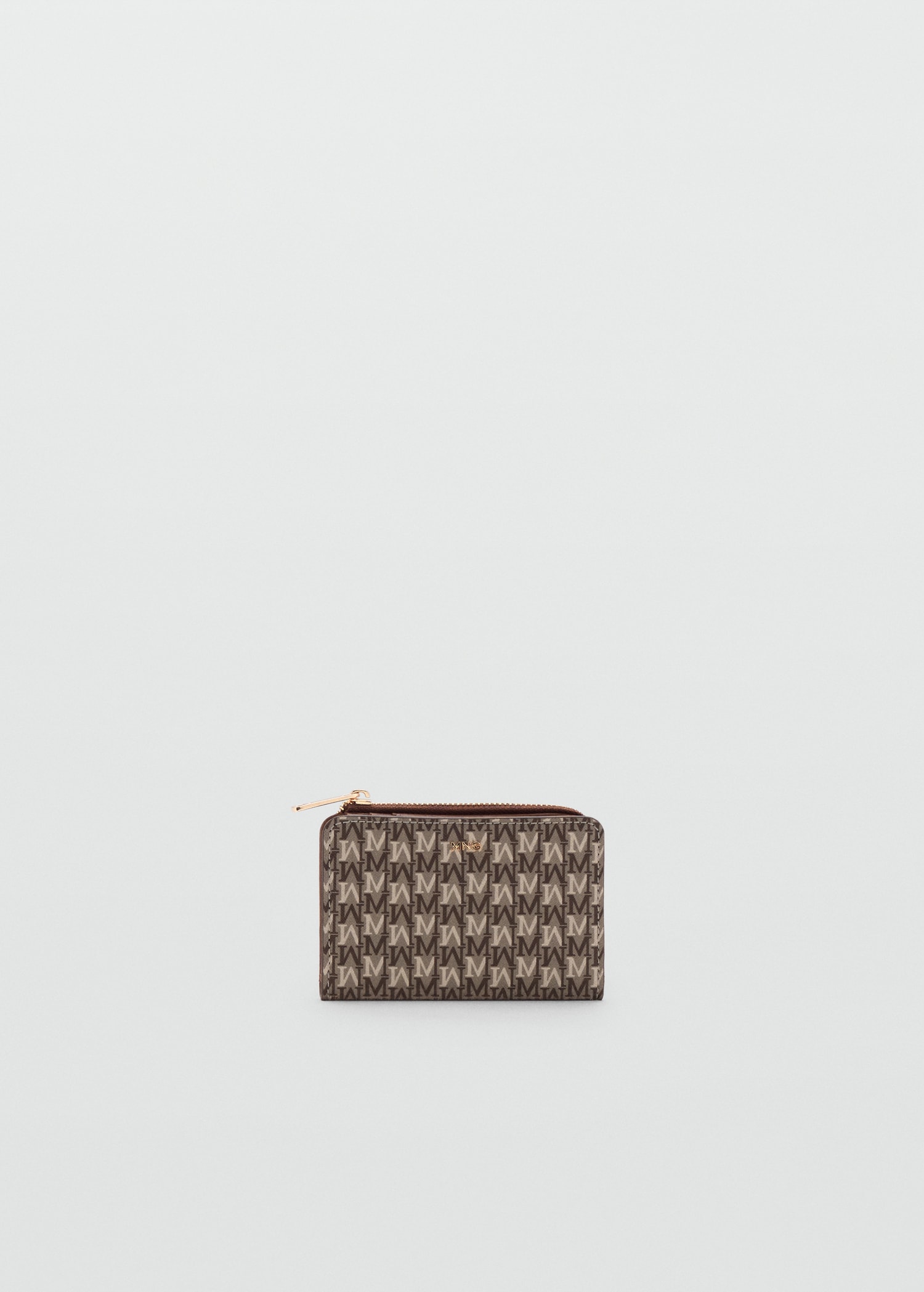 Canvas flap wallet with logo