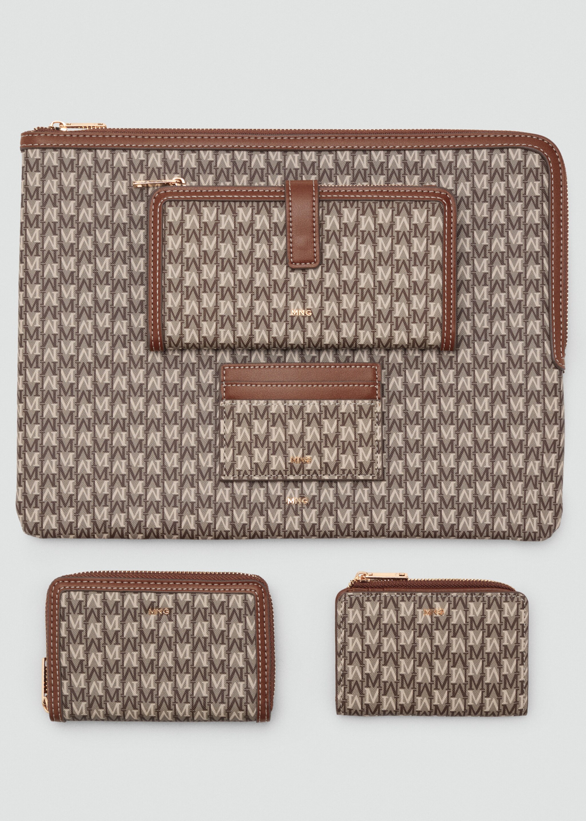 Canvas logo flap wallet - Данни за артикула 2, Кожа. Ref: 17044130-00.