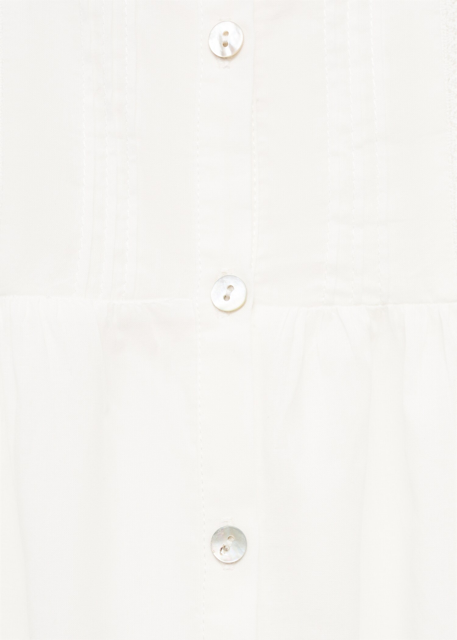 Cotton nightgown with lace detail - Details of the article 8