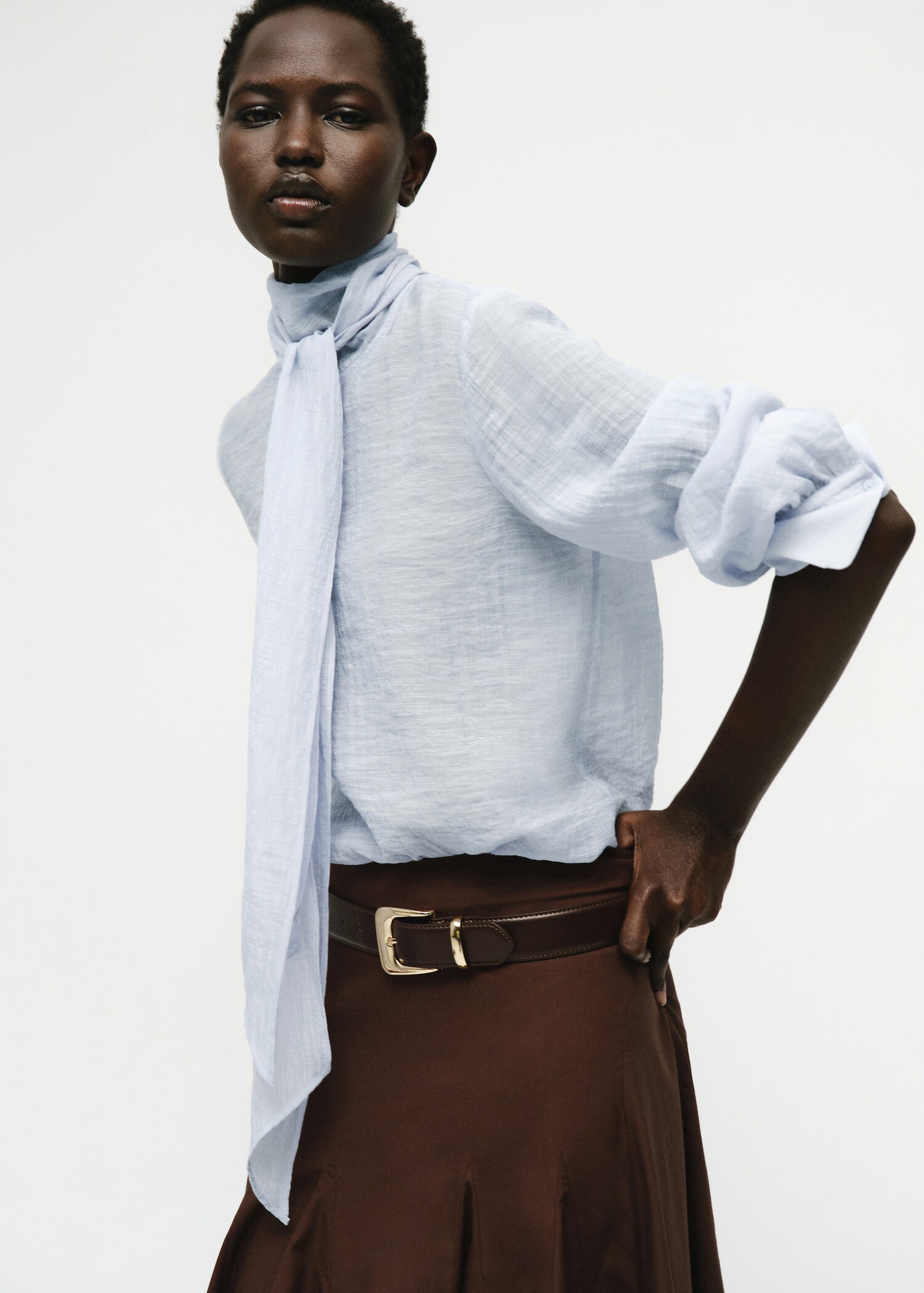 Foulard texture blouse - Medium plane