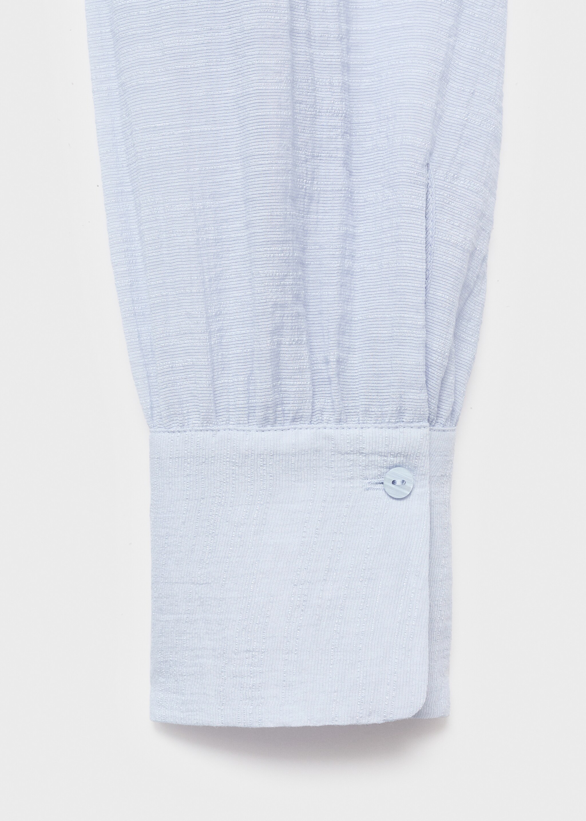 Foulard texture blouse - Details of the article 0, Sky Blue. Ref: 17044138-00.