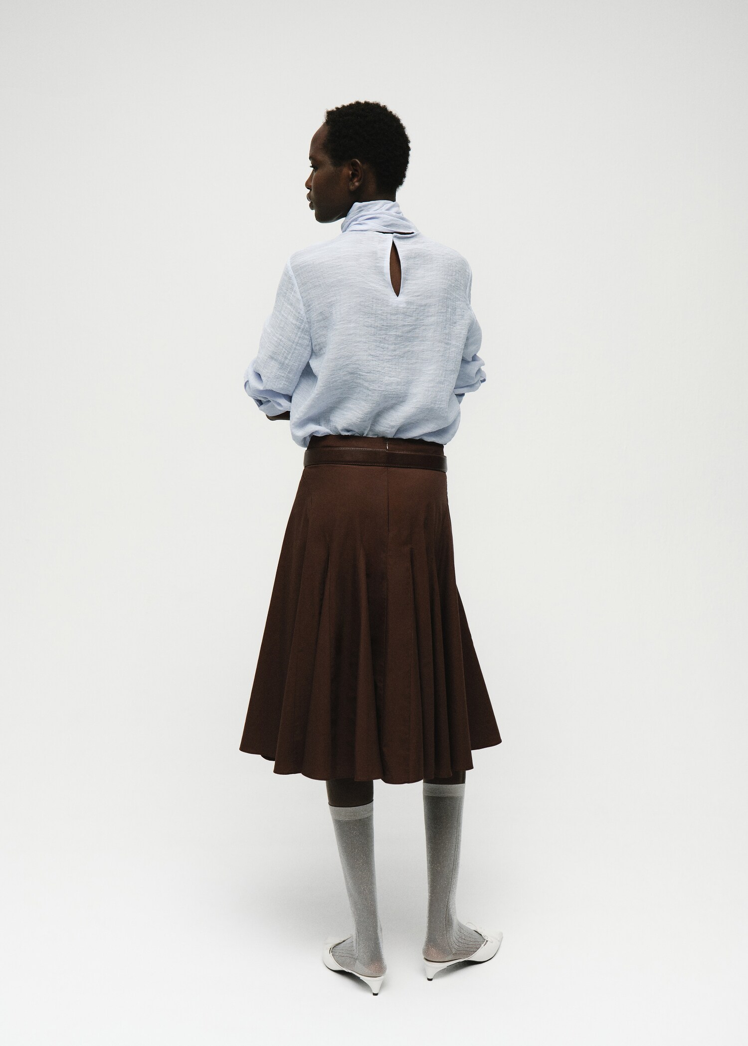 Foulard texture blouse - Reverse of the article