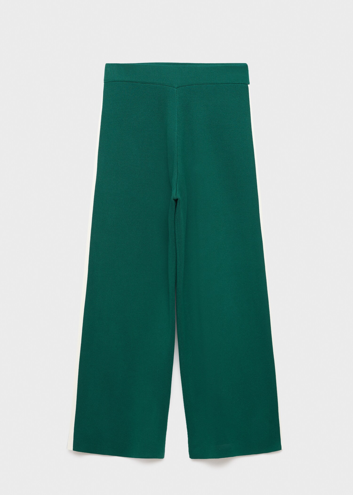 Fine-knit straight-fit trousers - Article without model