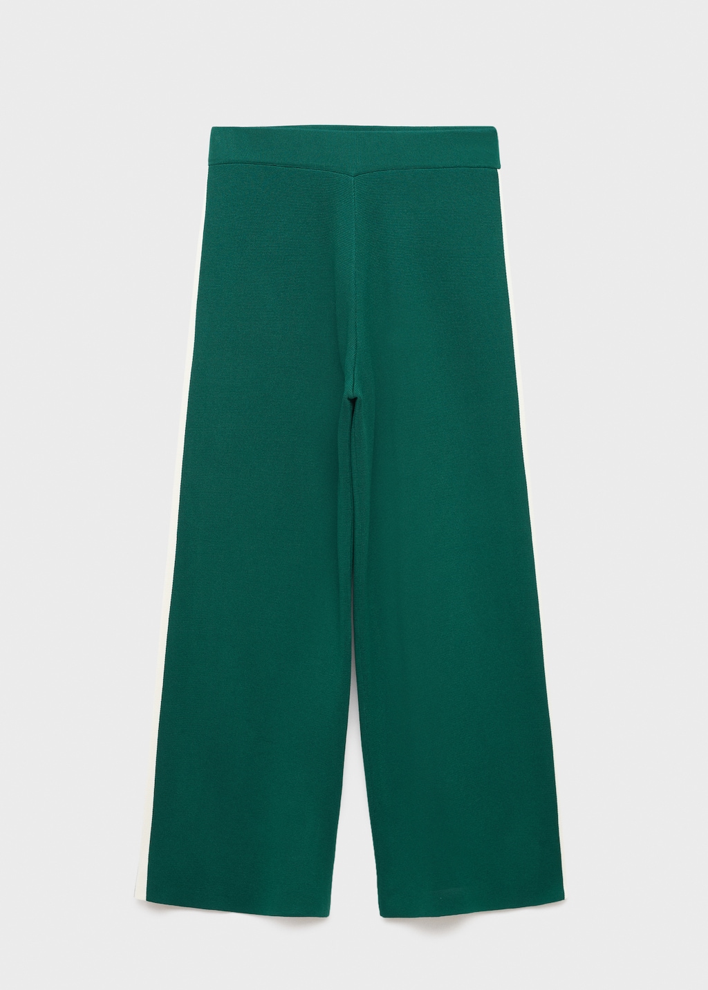 Fine-knit straight-fit pants