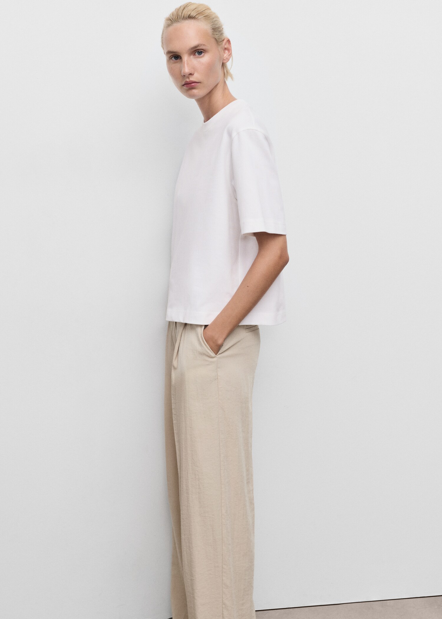 Oversized cotton t-shirt - Medium plane