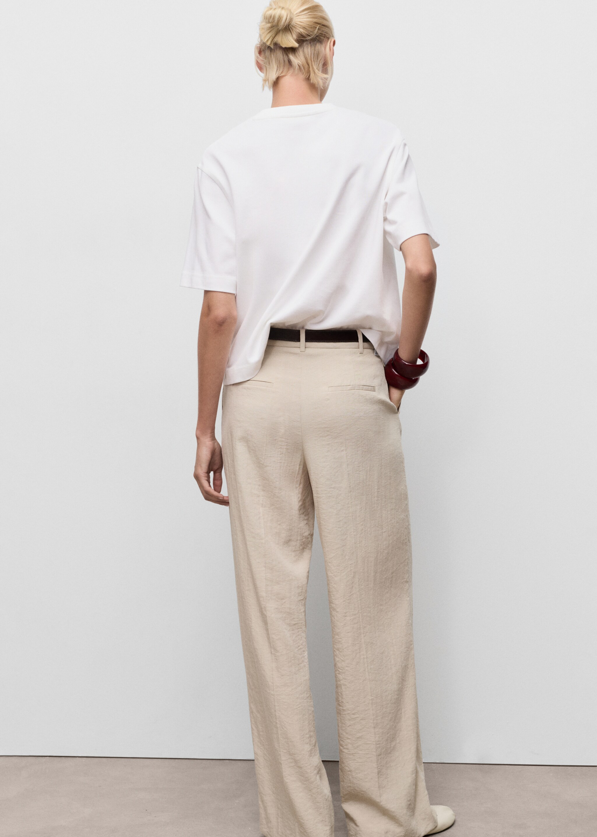 Oversized cotton t-shirt - Reverse of the article, Off White. Ref: 17044141-00.
