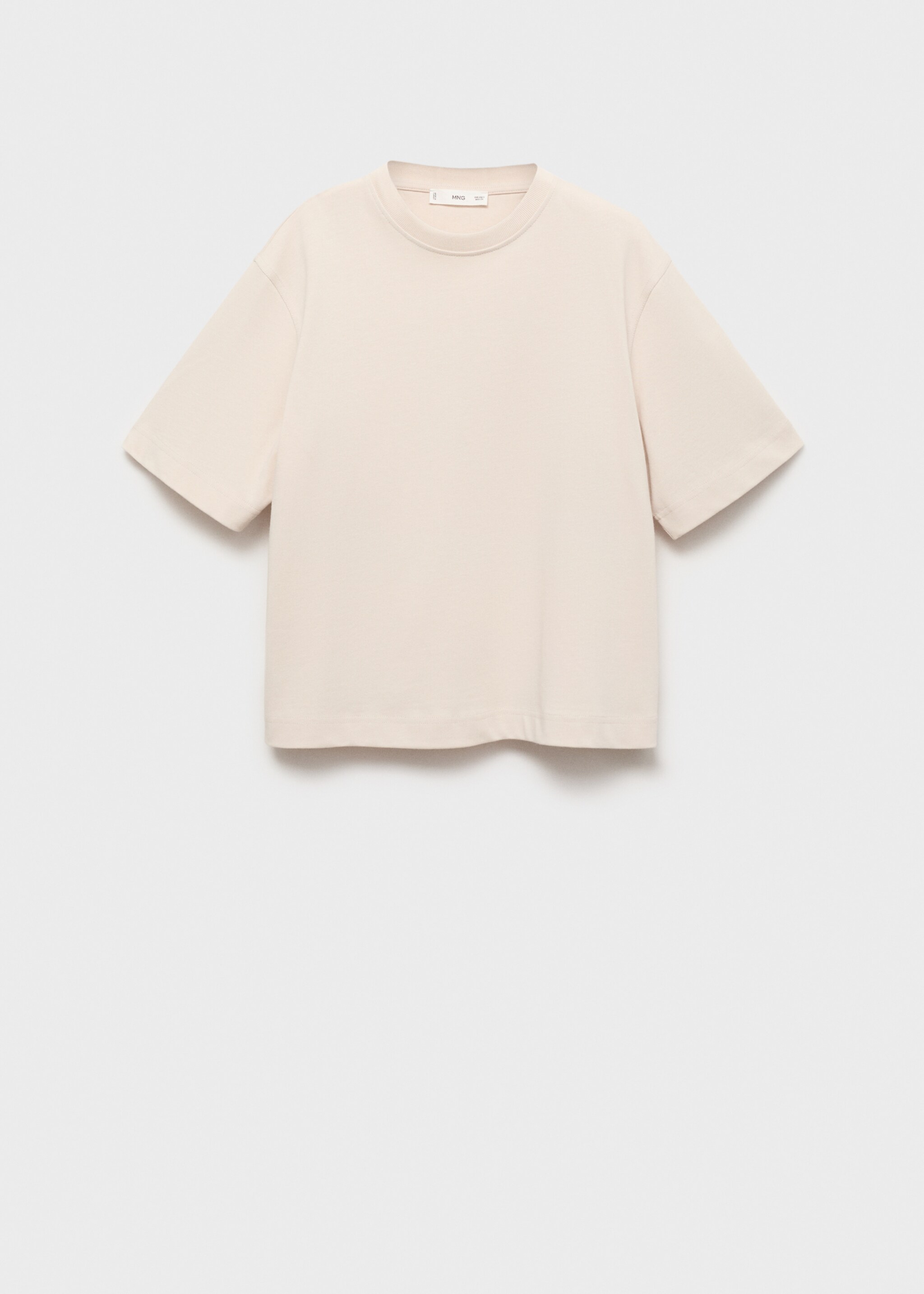 Oversized cotton t-shirt - Article without model, Light/Pastel Grey. Ref: 17044141-00.