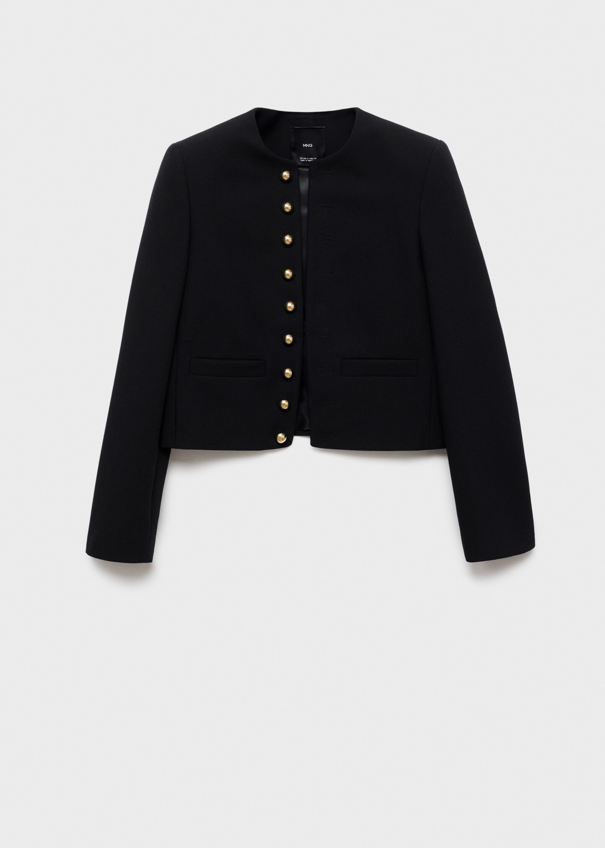 Buttoned cropped jacket - Article without model