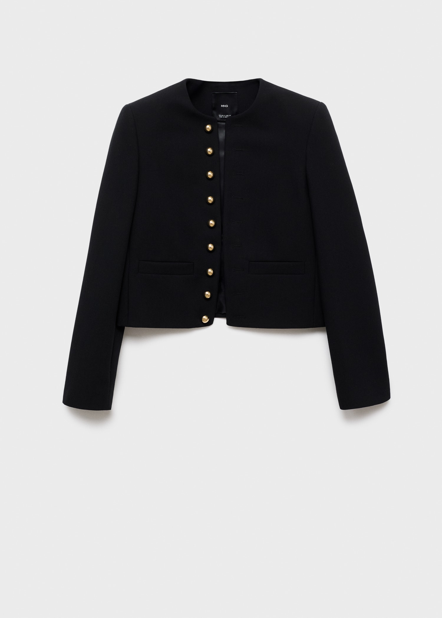 Buttoned cropped jacket - Article without model