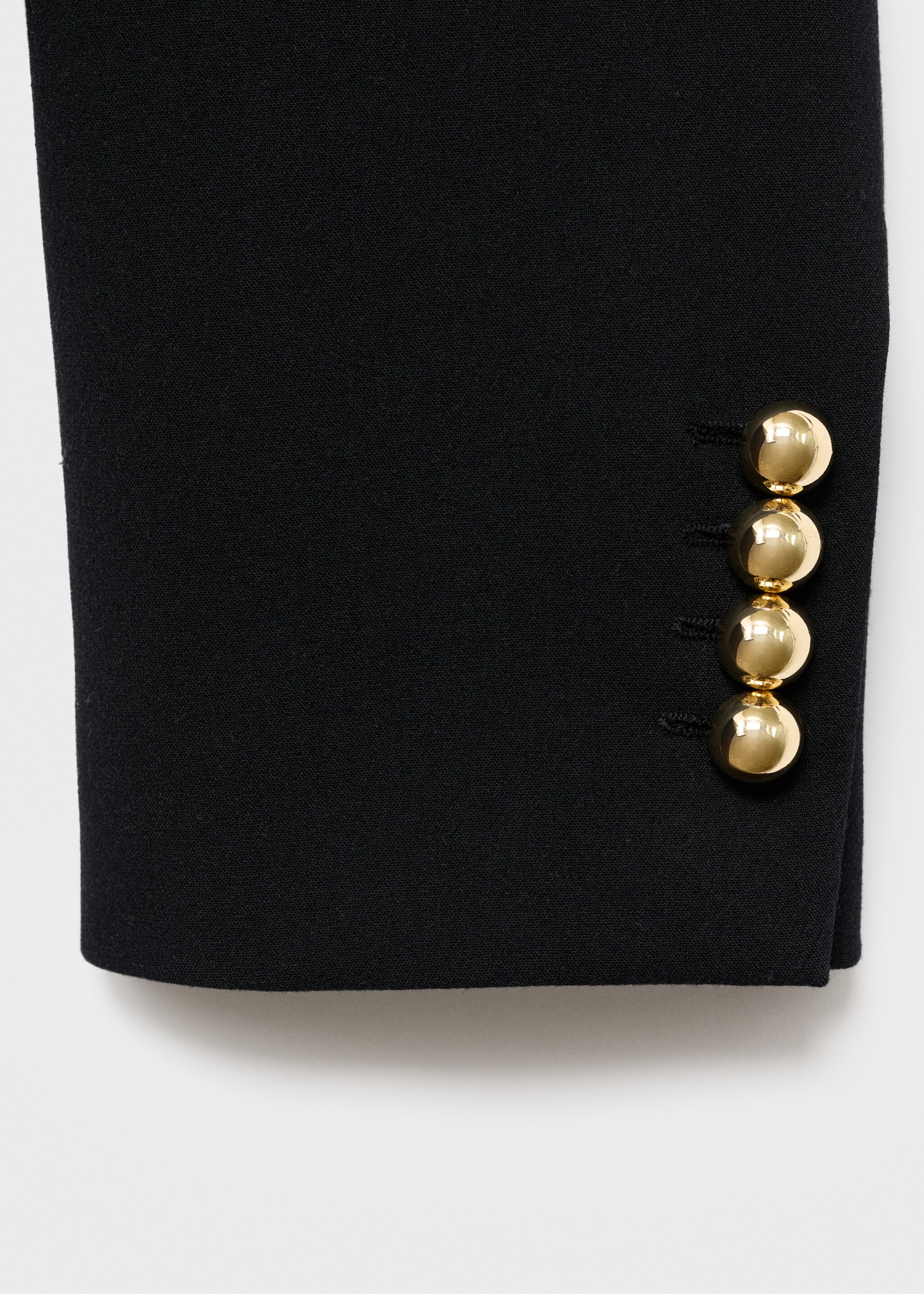 Buttoned cropped jacket - Details of the article 0