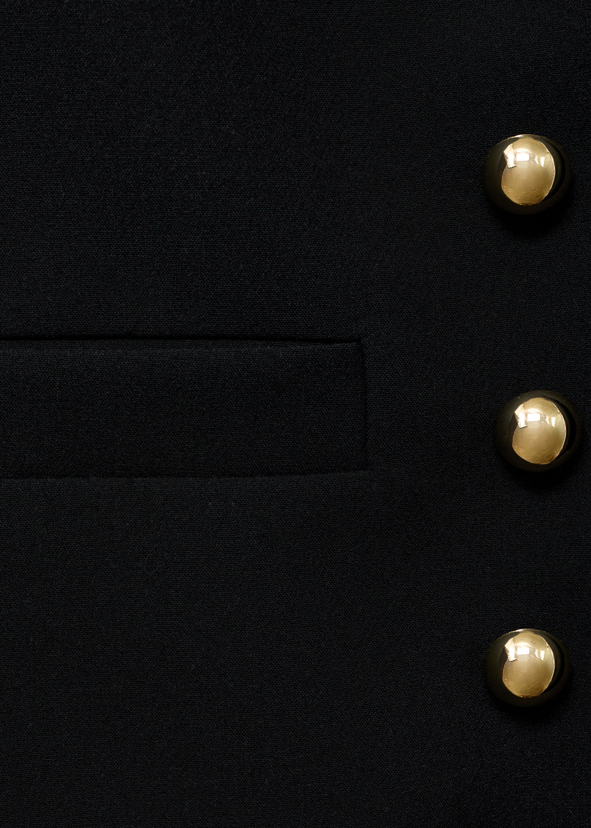 Buttoned cropped jacket - Details of the article 8