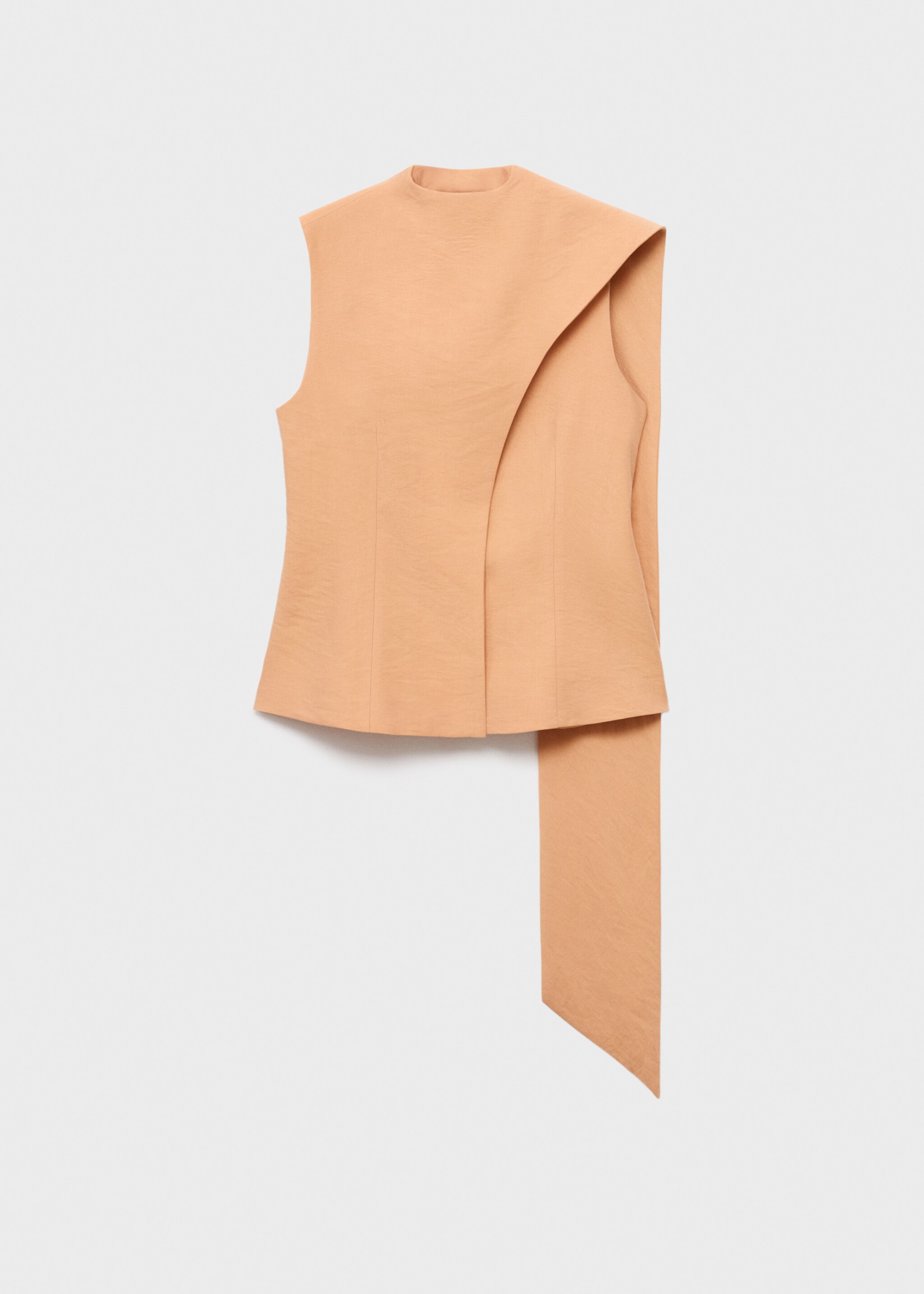 Top asymétrique foulard - Article sans modèle, Nude. Ref: 17044146-00.