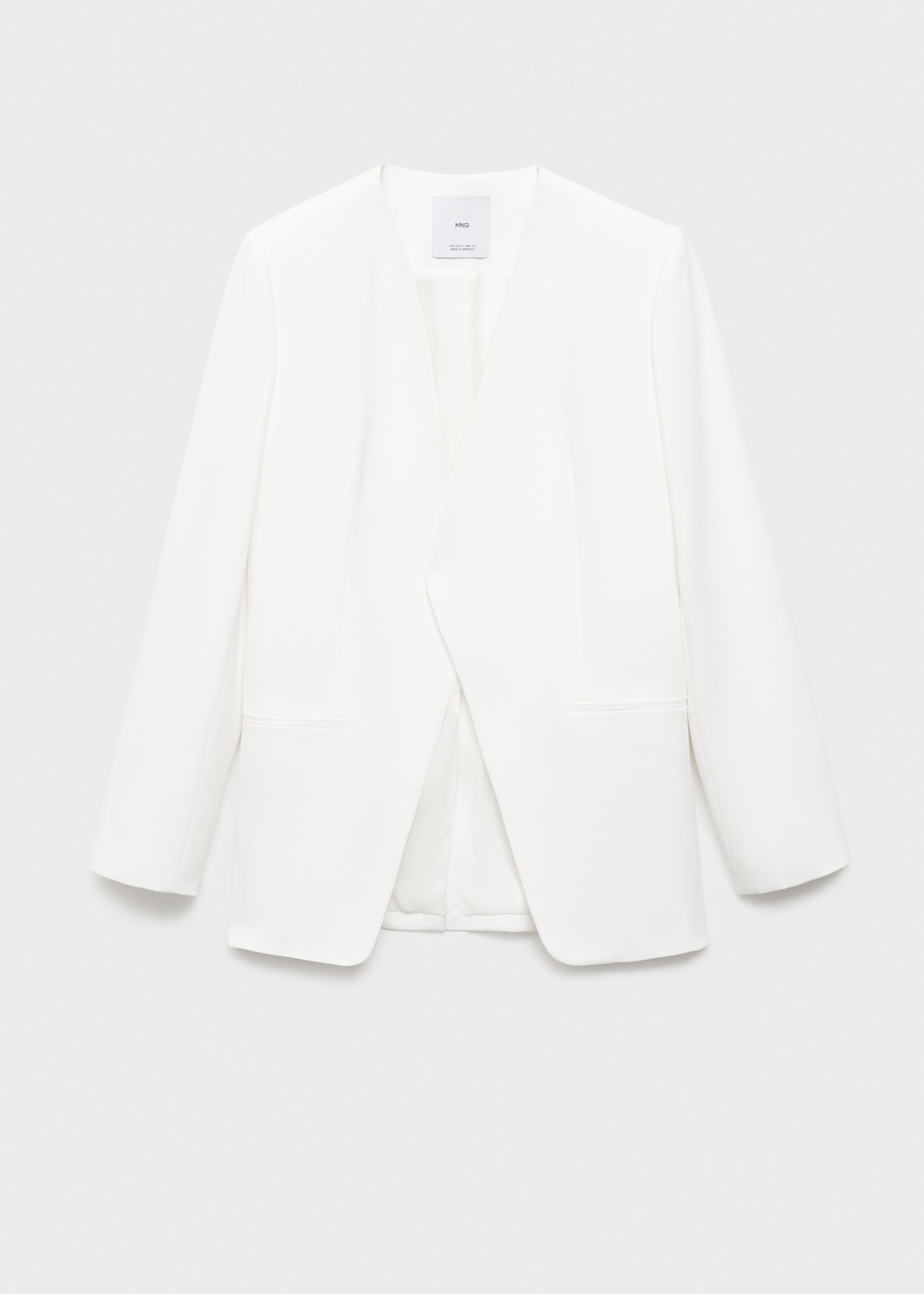 Blazer costume croisé - Article sans modèle, Blanc. Ref: 17044147-00.