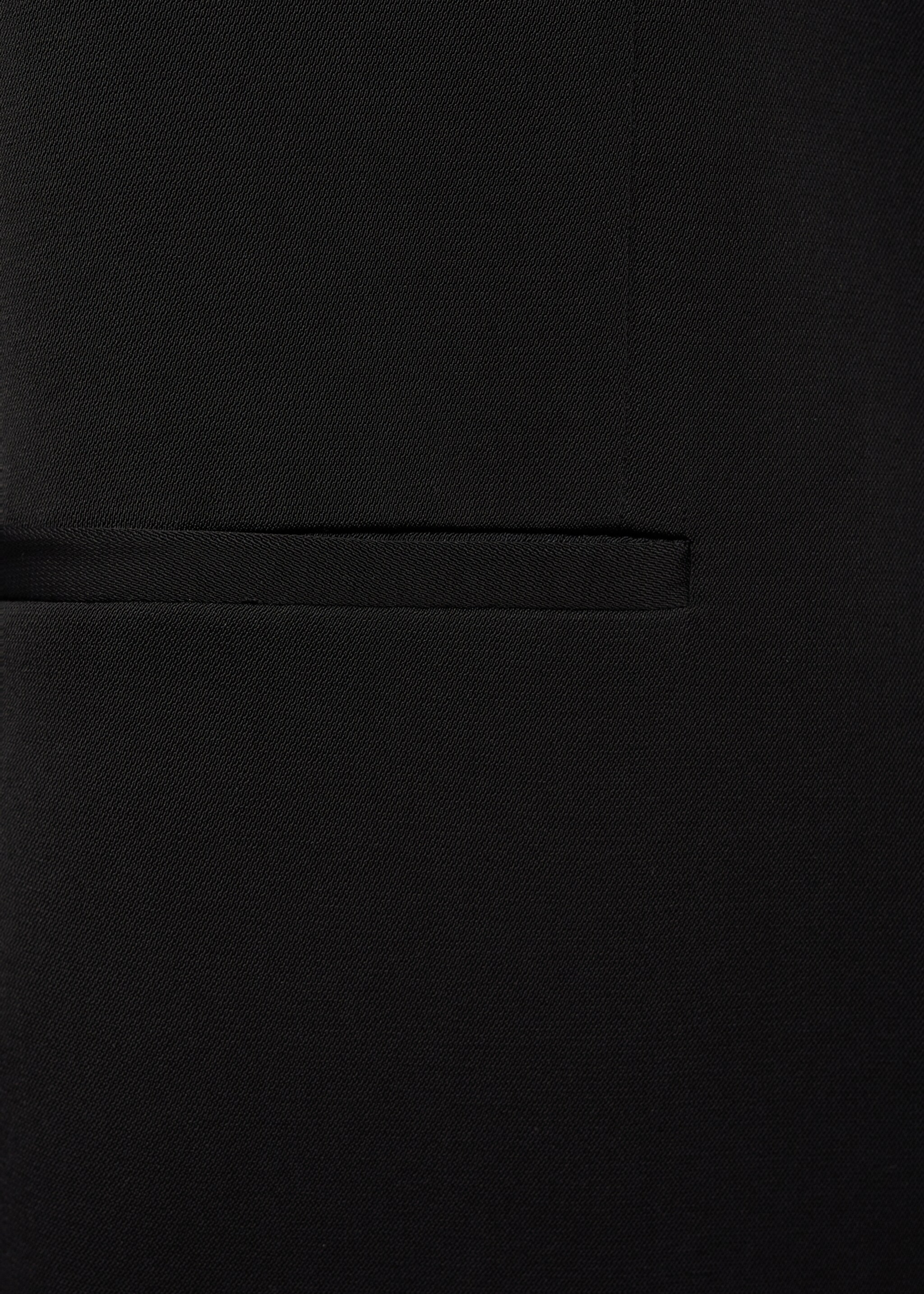 Double-breasted suit jacket - Details of the article 0, Black. Ref: 17044147-00.