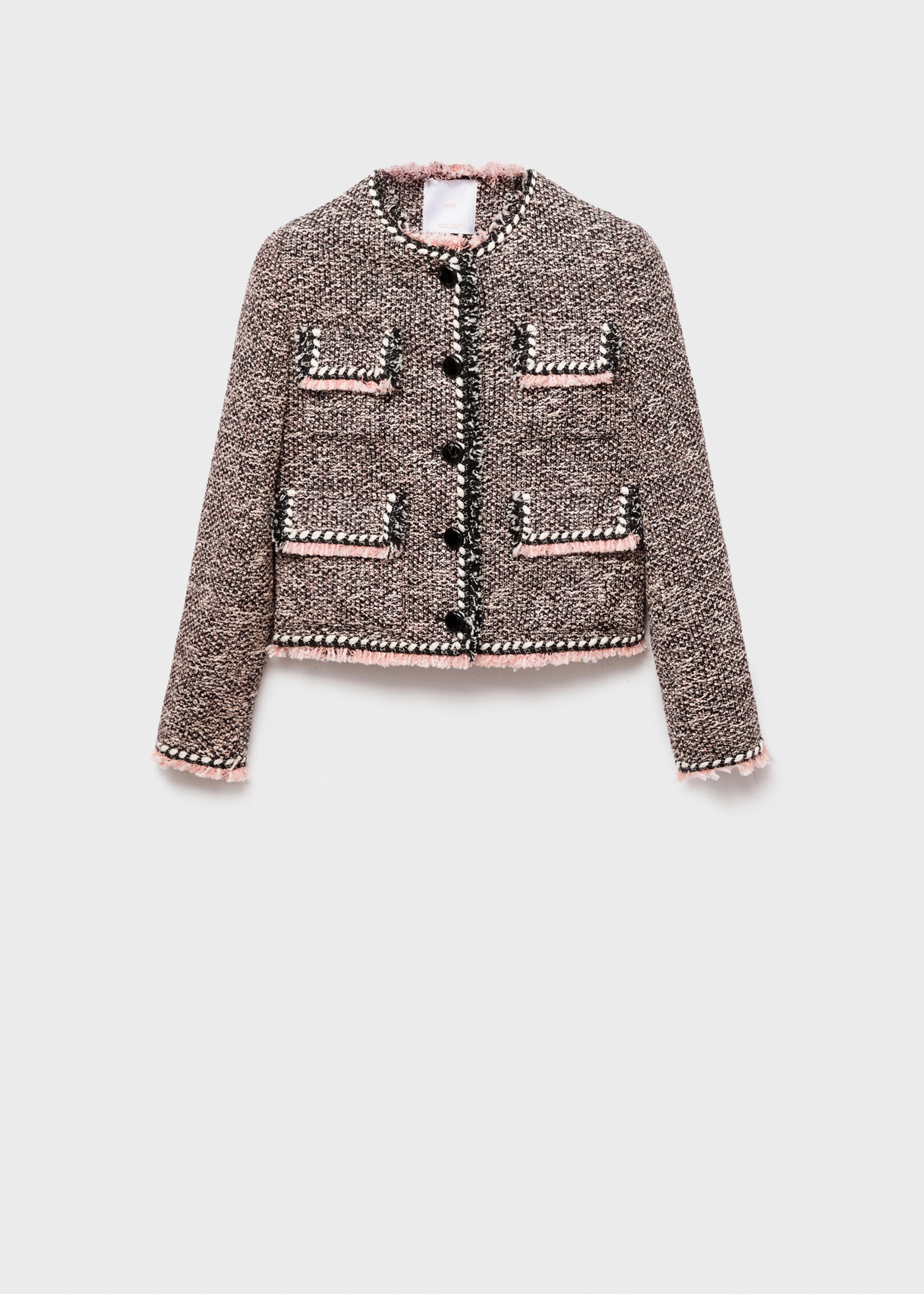 Pocket tweed jacket - Article without model, Black. Ref: 17044148-00.