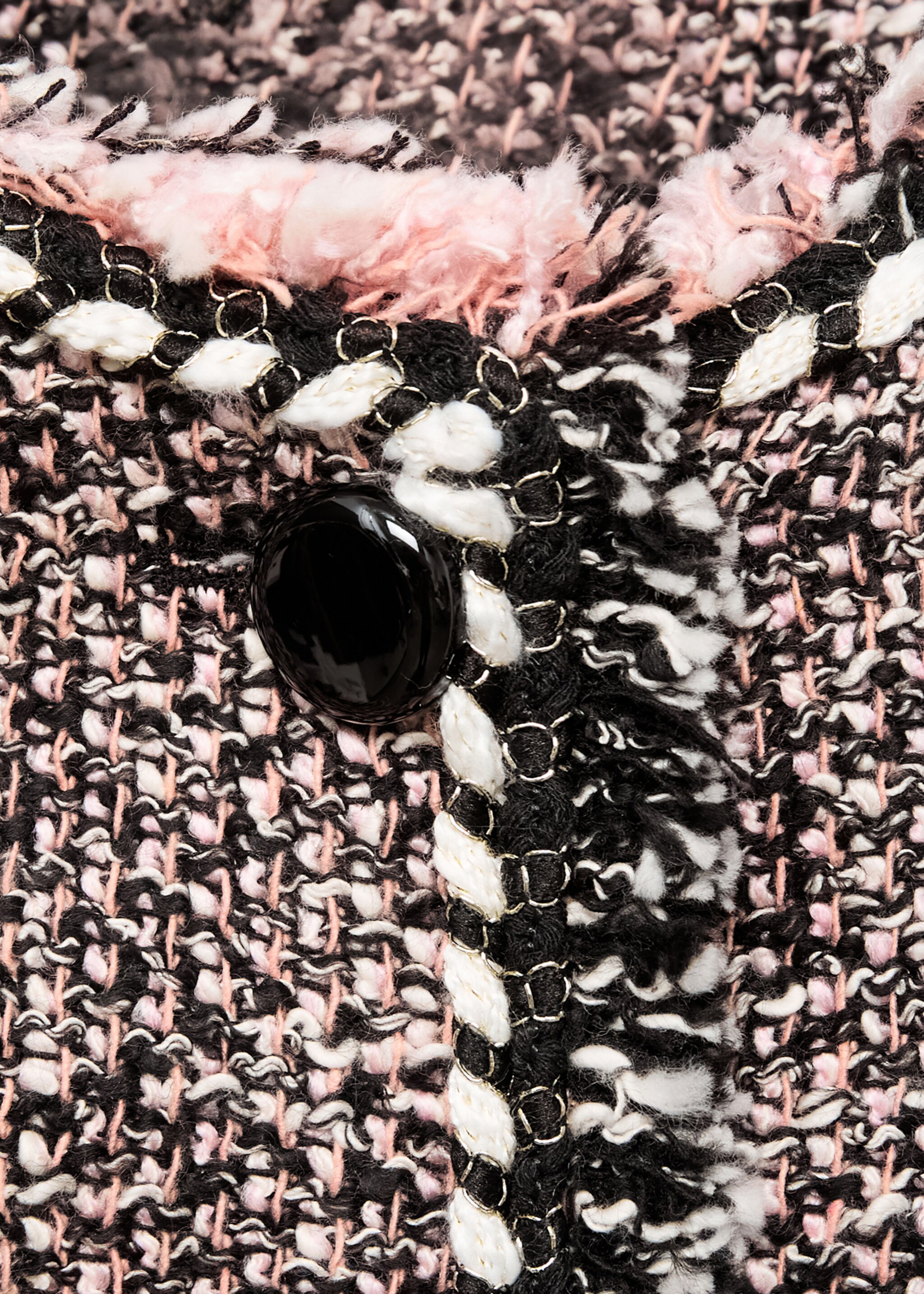 Pocket tweed jacket - Details of the article 8, Black. Ref: 17044148-00.