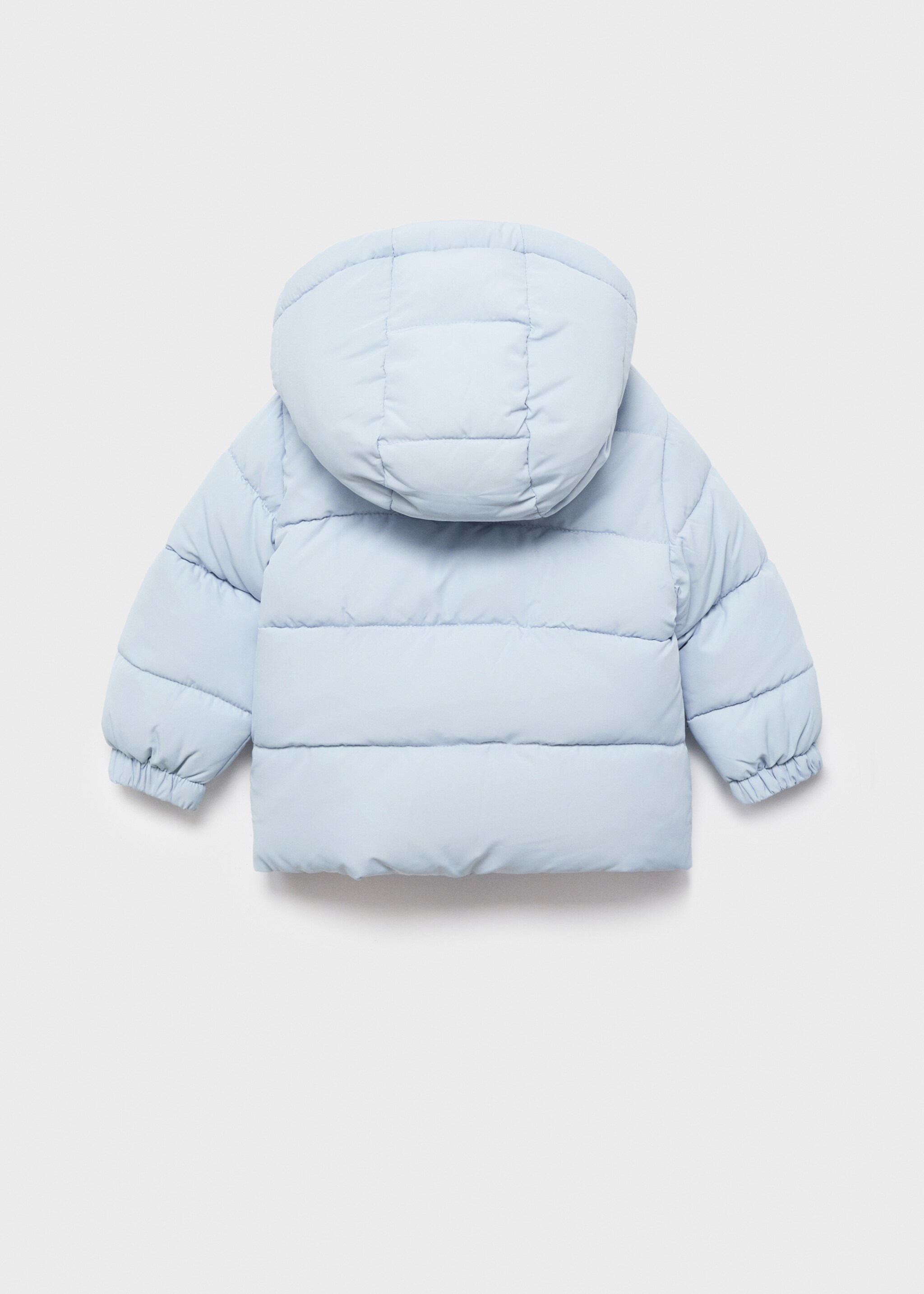 Anorak teddy - Verso de l’article, Bleu ciel. Ref: 17044406-00.