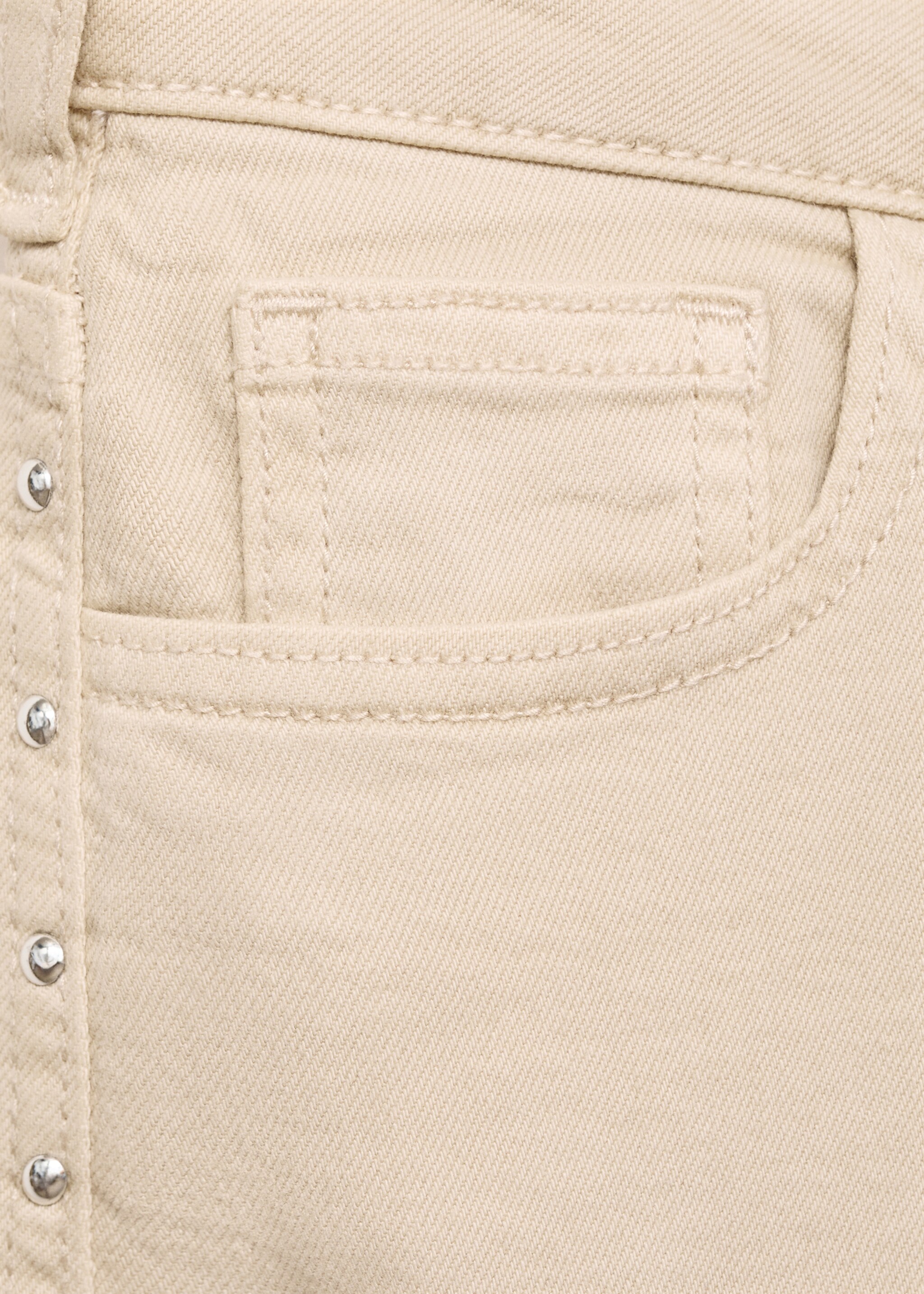 Wide leg jeans with studs - Details of the article 0