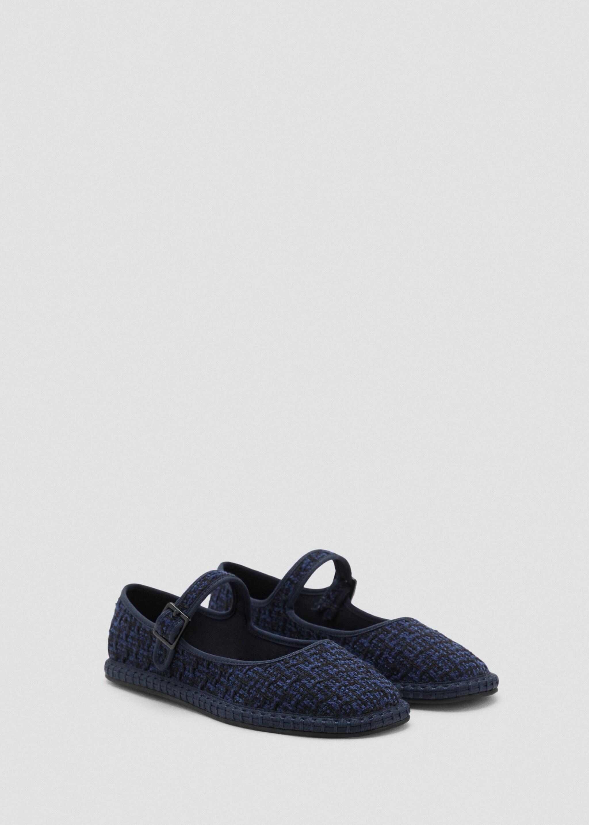Tweed ballet flats - Medium plane, Black. Ref: 17044409-00.