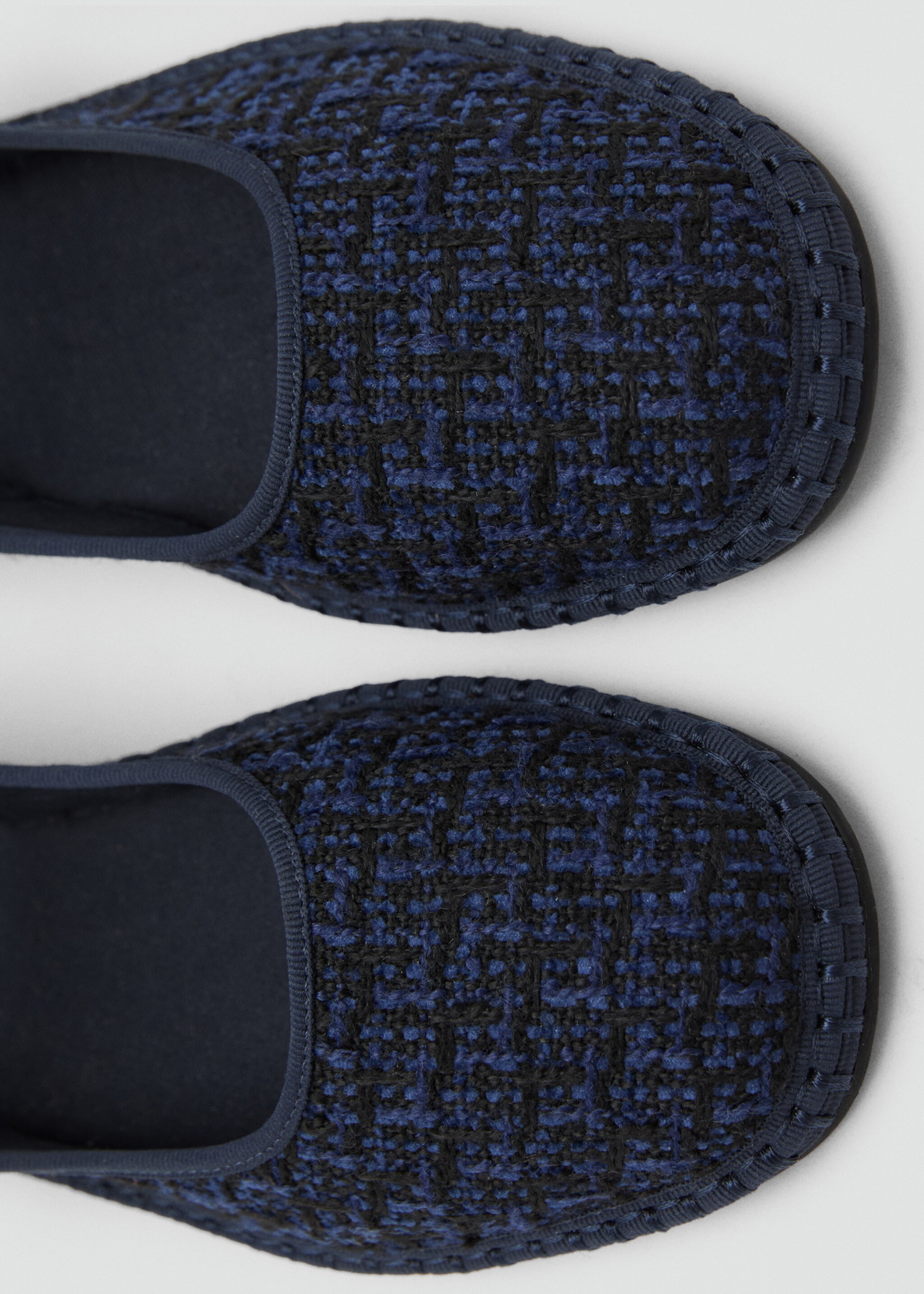 Tweed ballet flats - Details of the article 2, Black. Ref: 17044409-00.