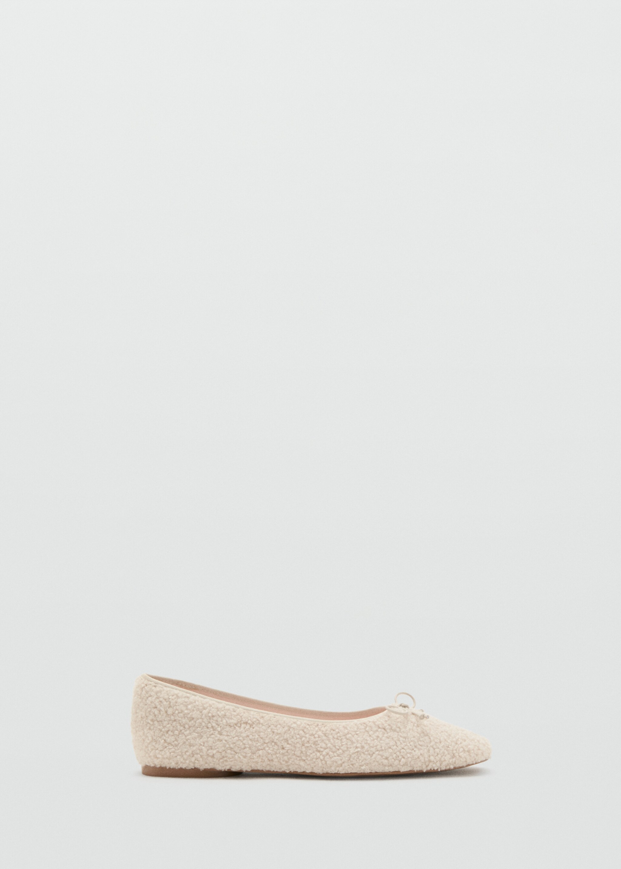 Sheepskin ballet flats - Article without model, Off White. Ref: 17044412-00.