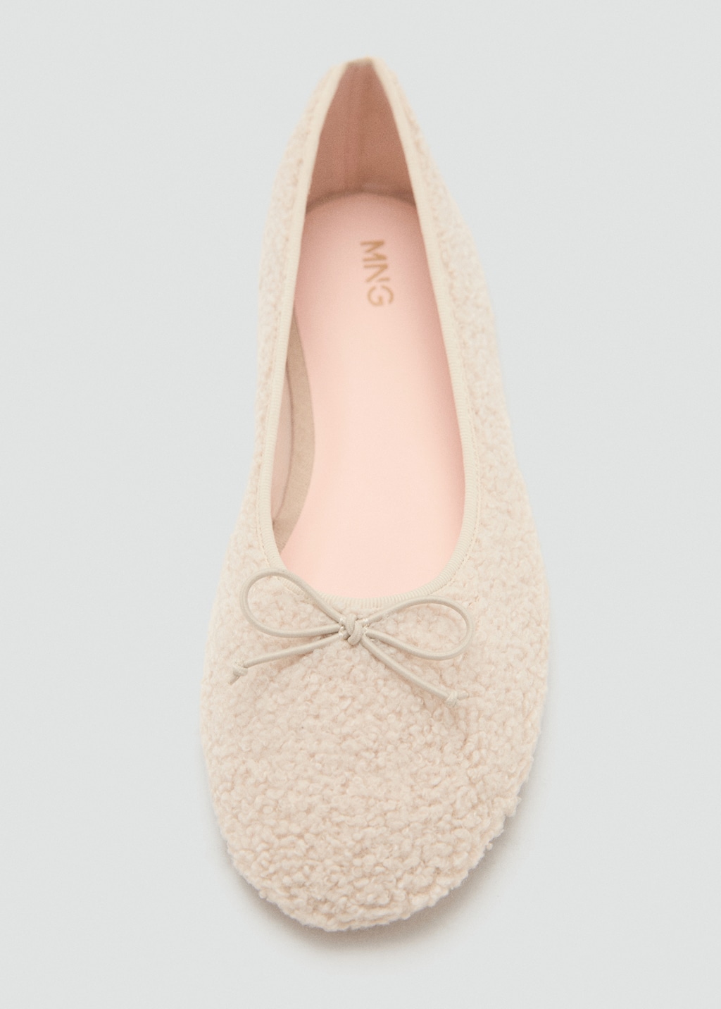 Sheepskin ballet flats