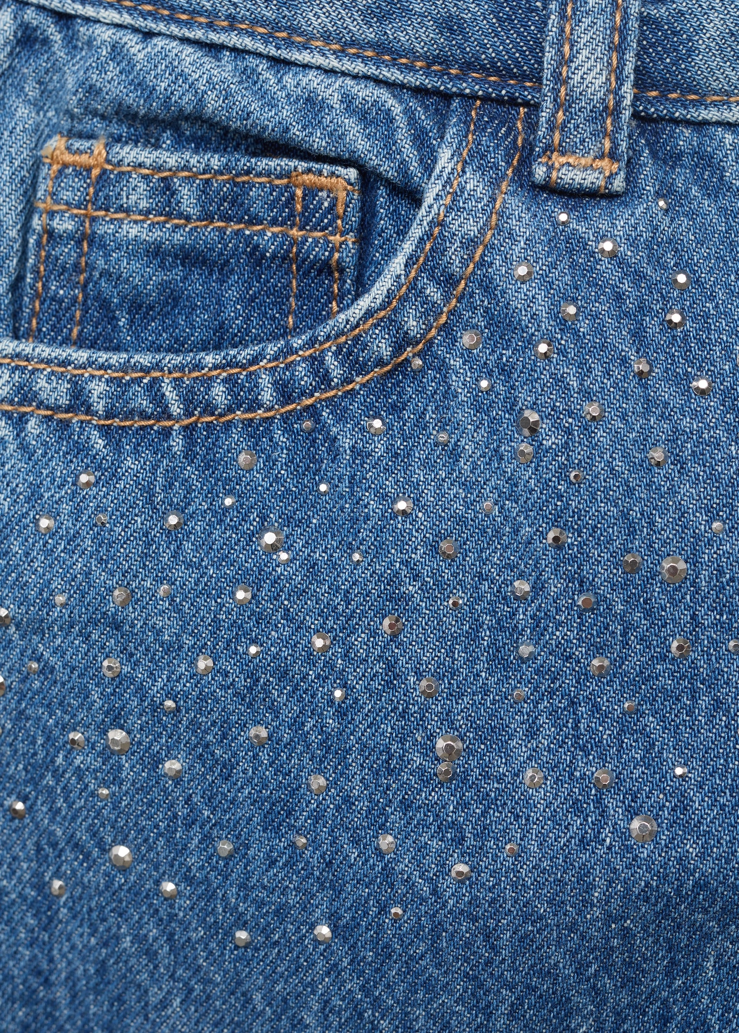 Jeans wideleg bajo deshilachado - Detalle del artículo 0