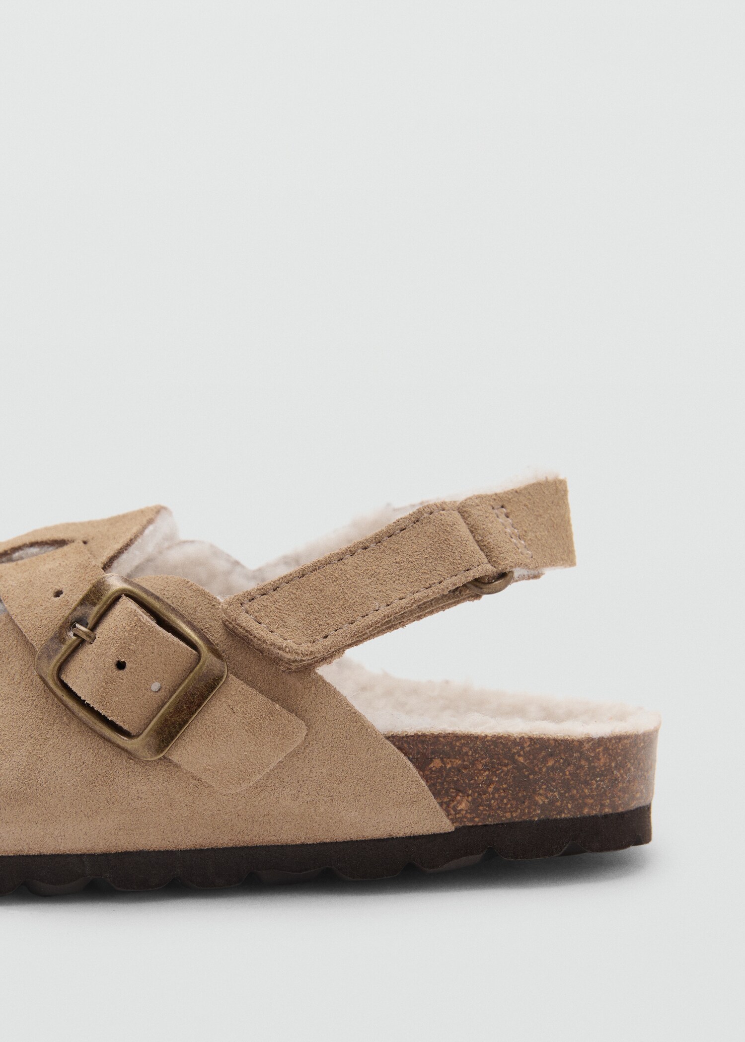 Sabots cuir doublure imitation mouton retourné - Détail de l'article 1