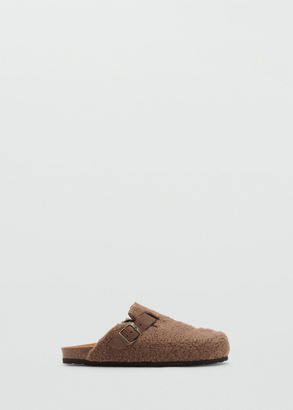 Shearling-effect clogs