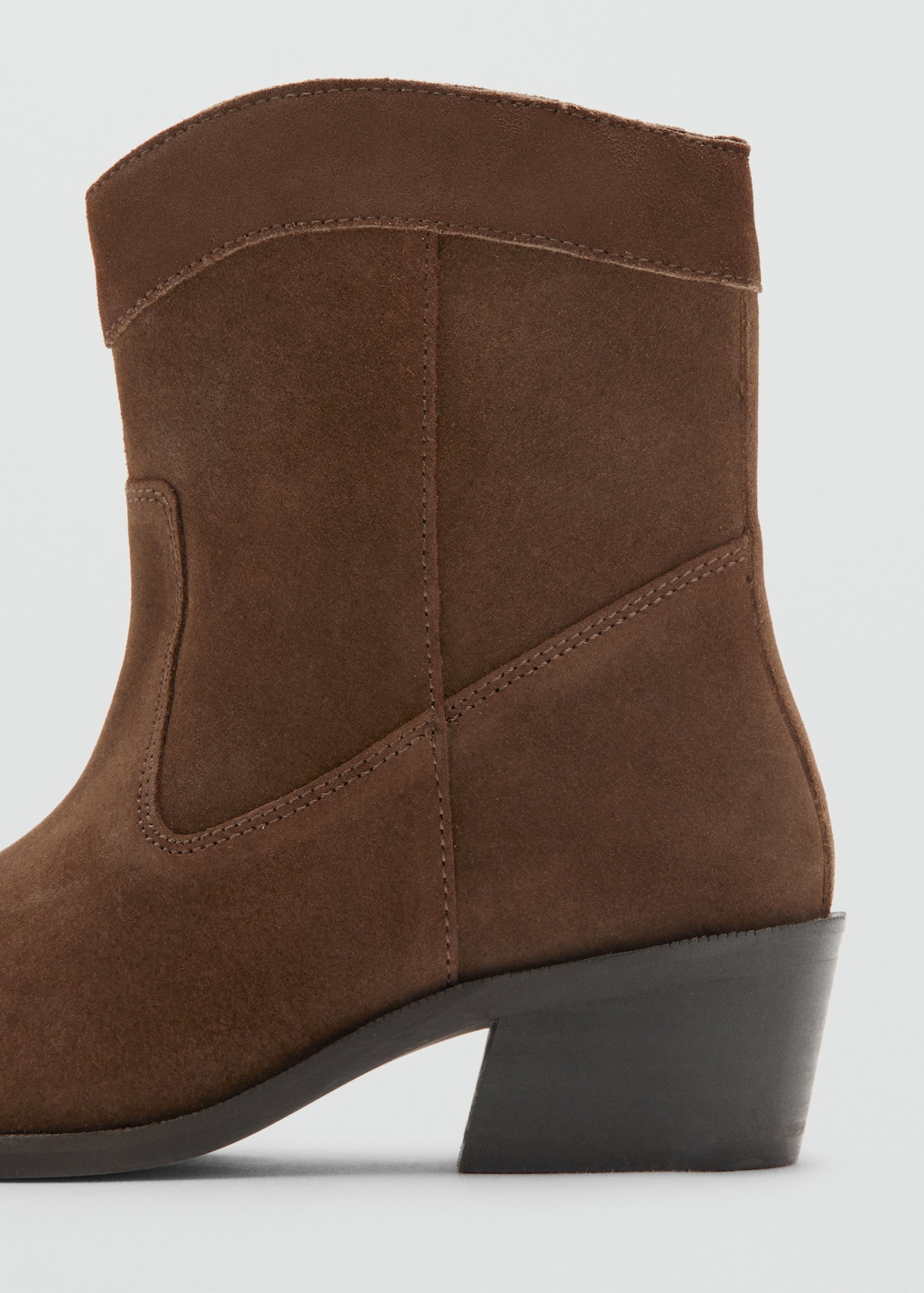 Suede leather ankle boots
