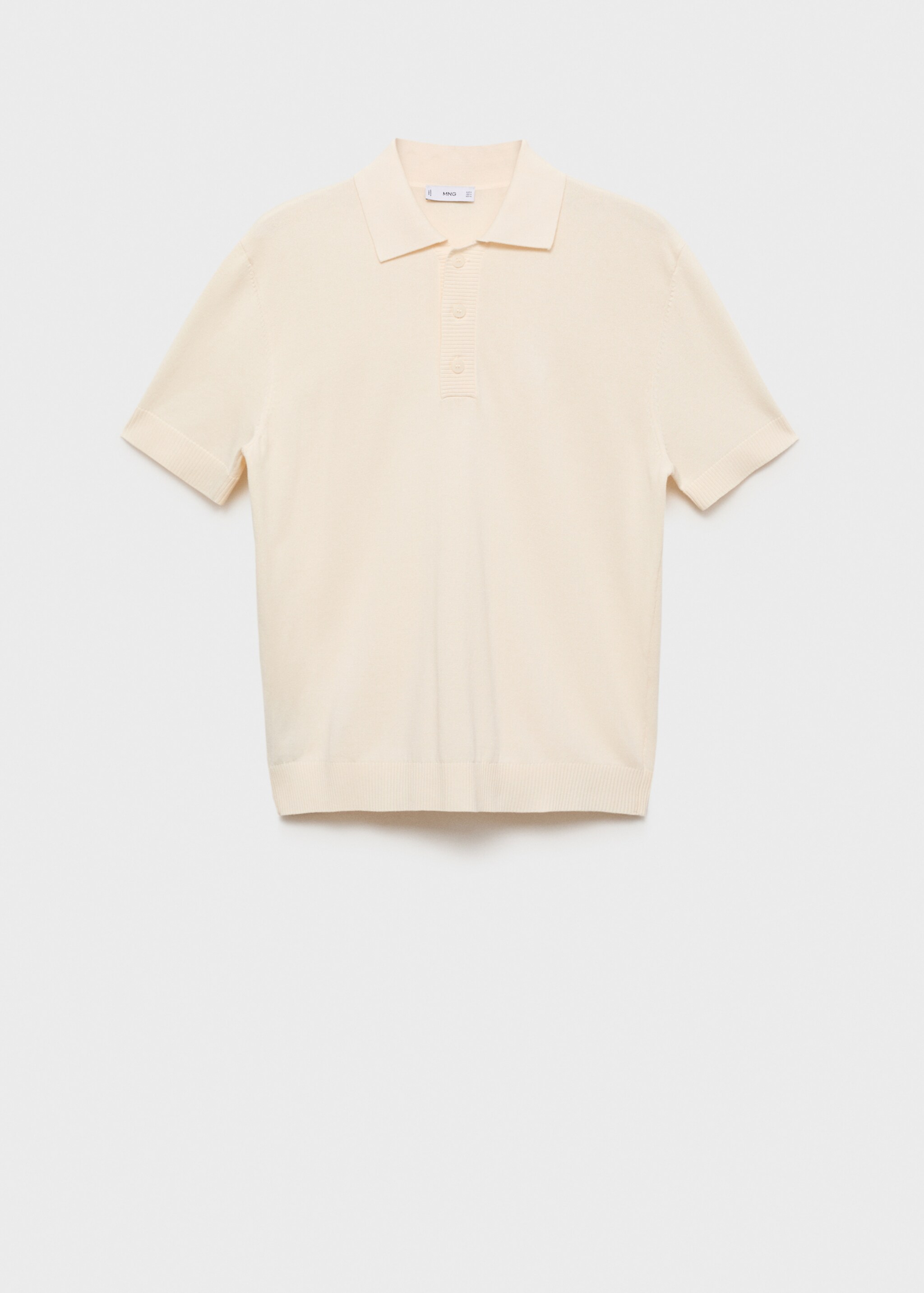 Cotton knitted polo shirt - Article without model