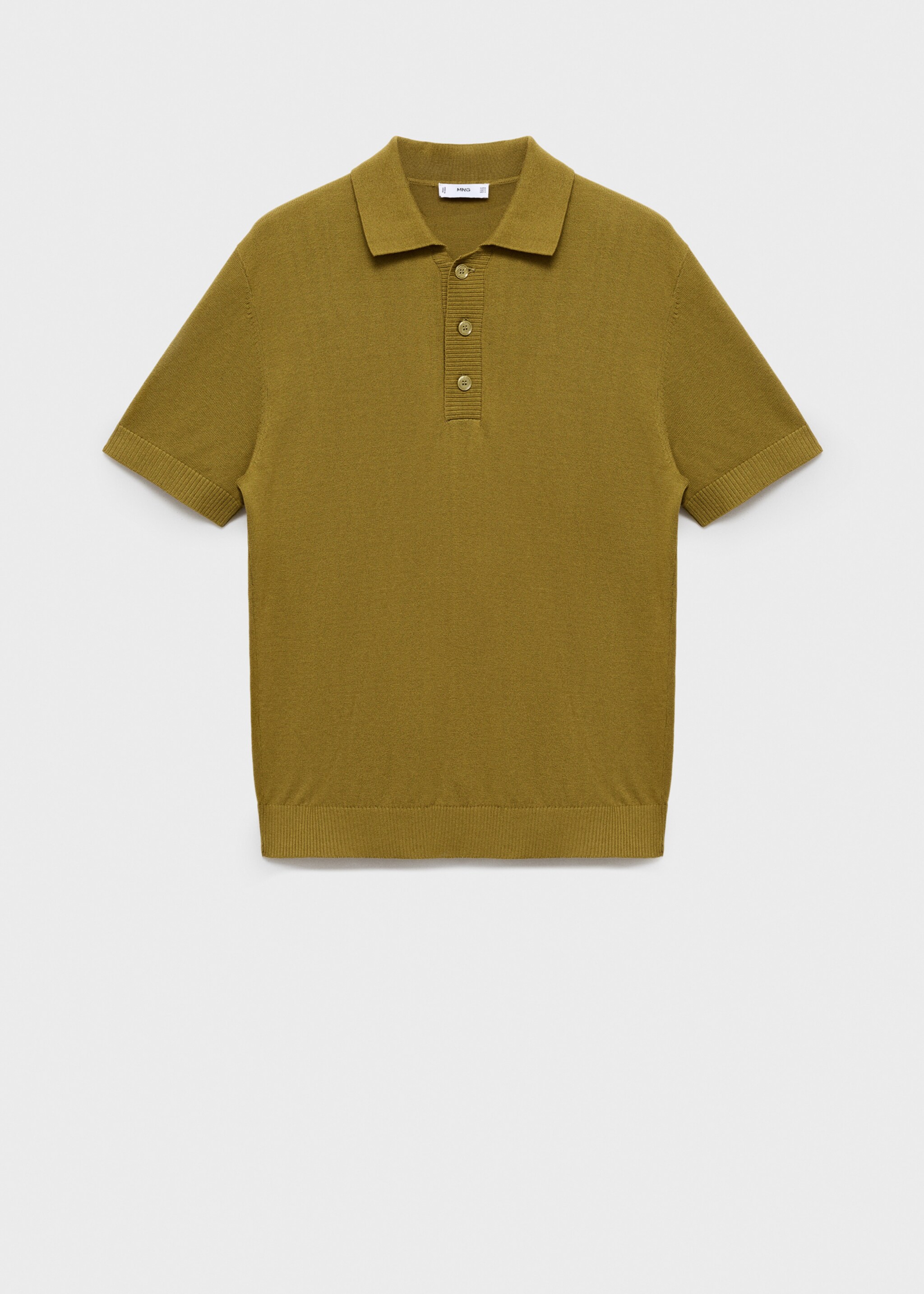 Cotton knitted polo shirt - Article without model