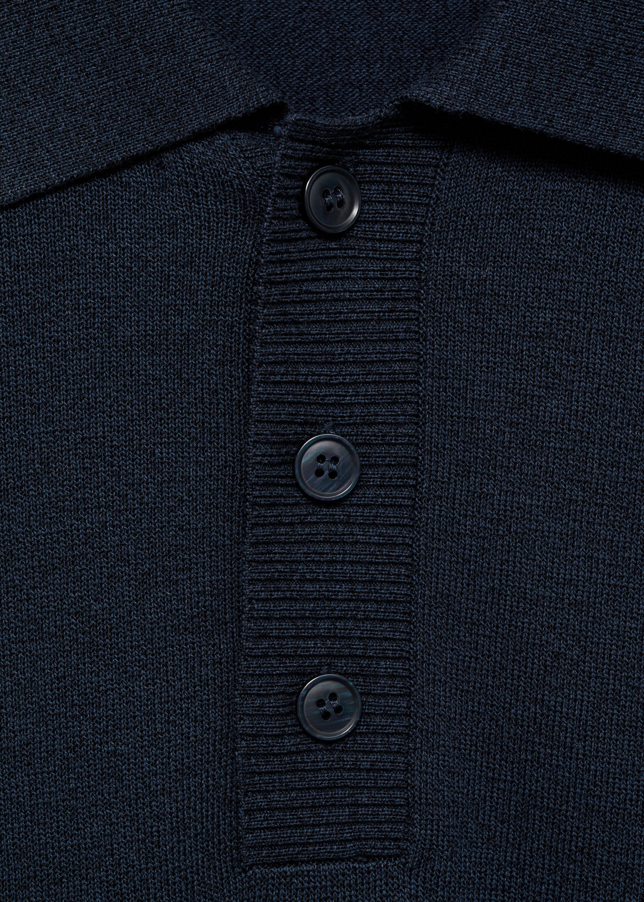 Cotton knitted polo shirt - Details of the article 8