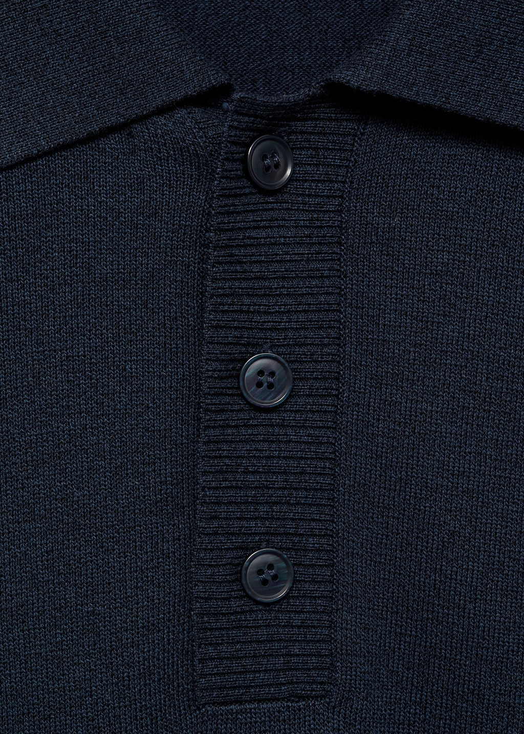 Cotton knitted polo shirt