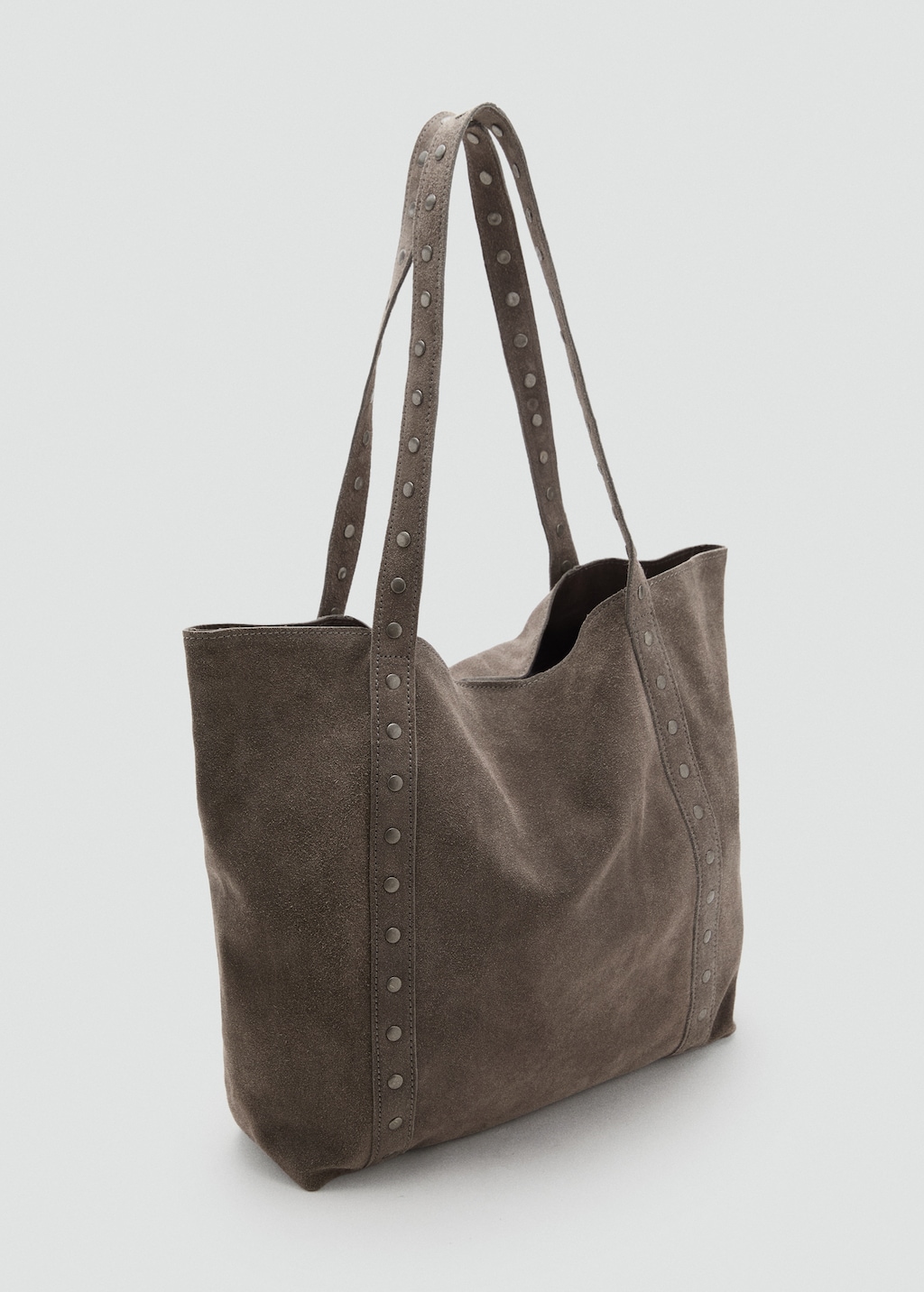 Suede tote bag