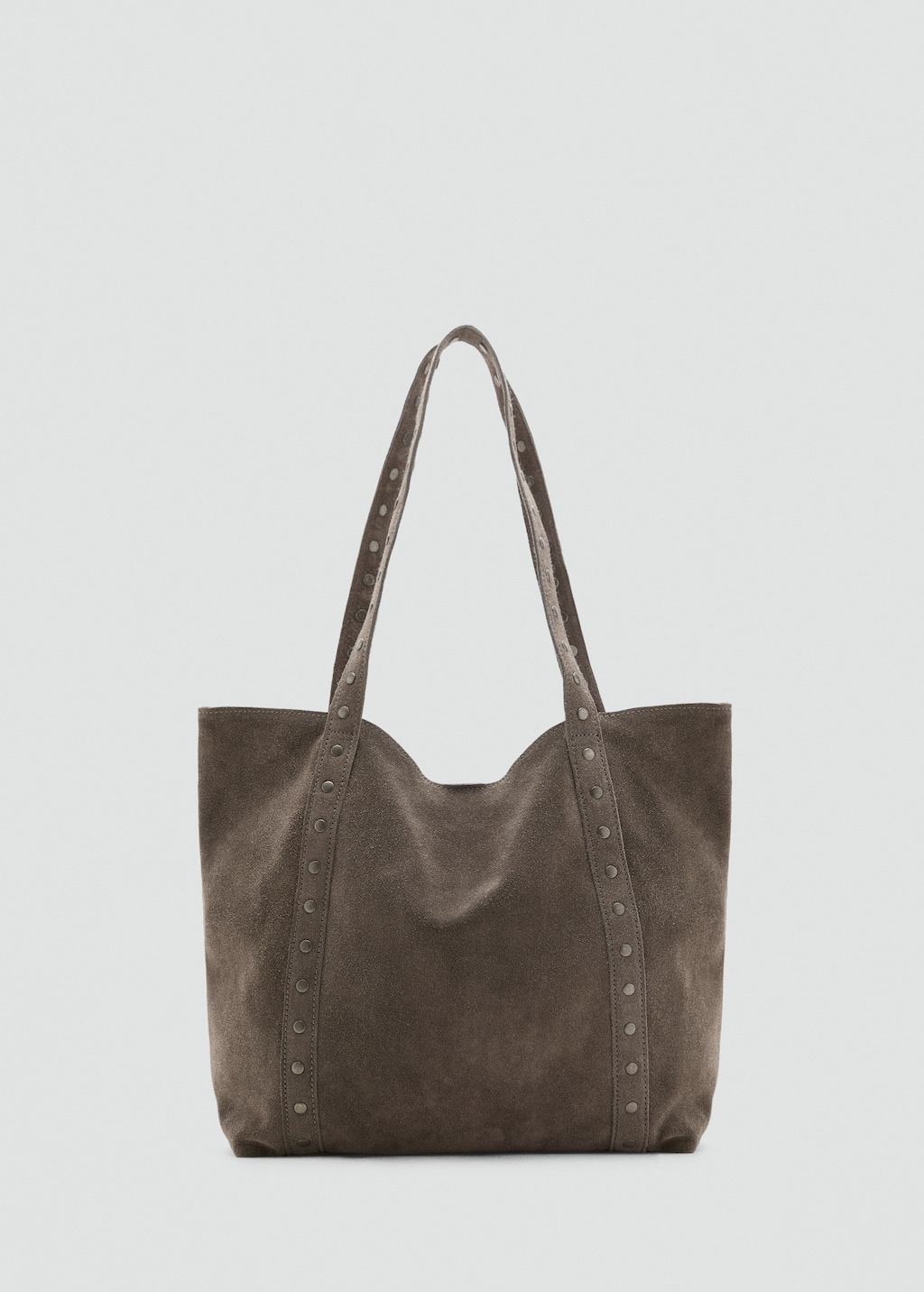 Suede tote bag