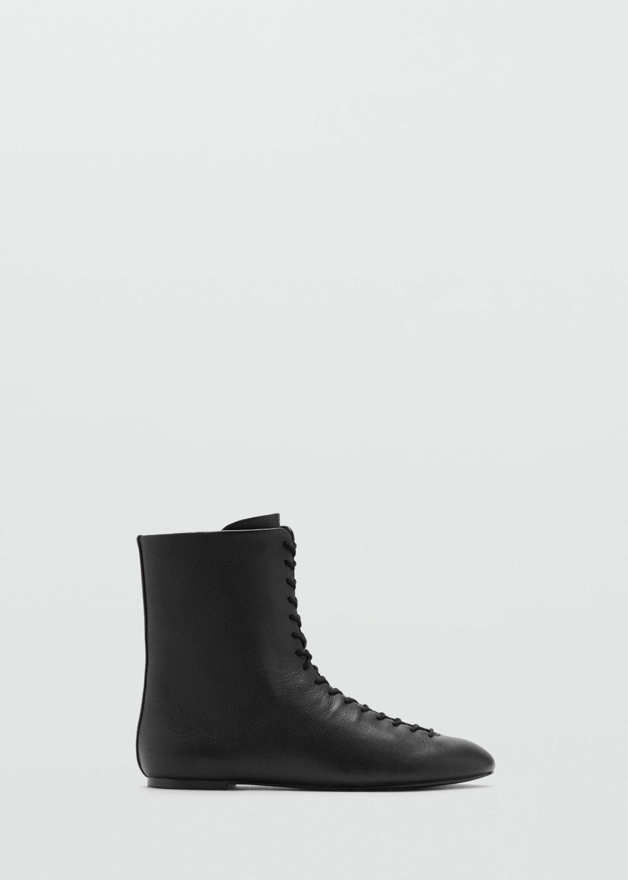 Botín piel cordones - Artículo sin modelo, Negro. Ref: 17044429-00.