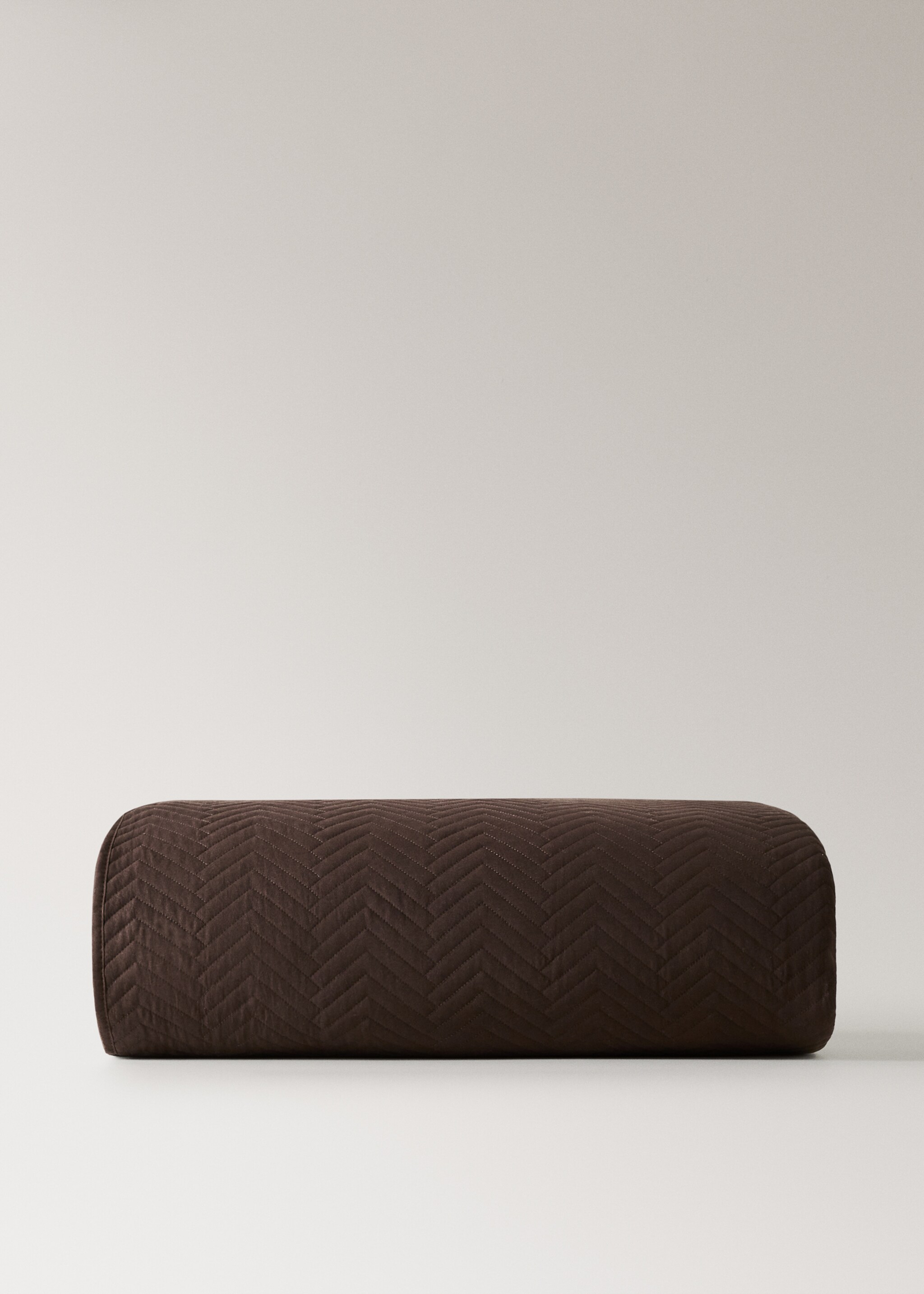 Soft-touch microfiber duvet with herringbone pattern Superking bed - Artikel utan modell, Brun. Ref: 17044430-00.