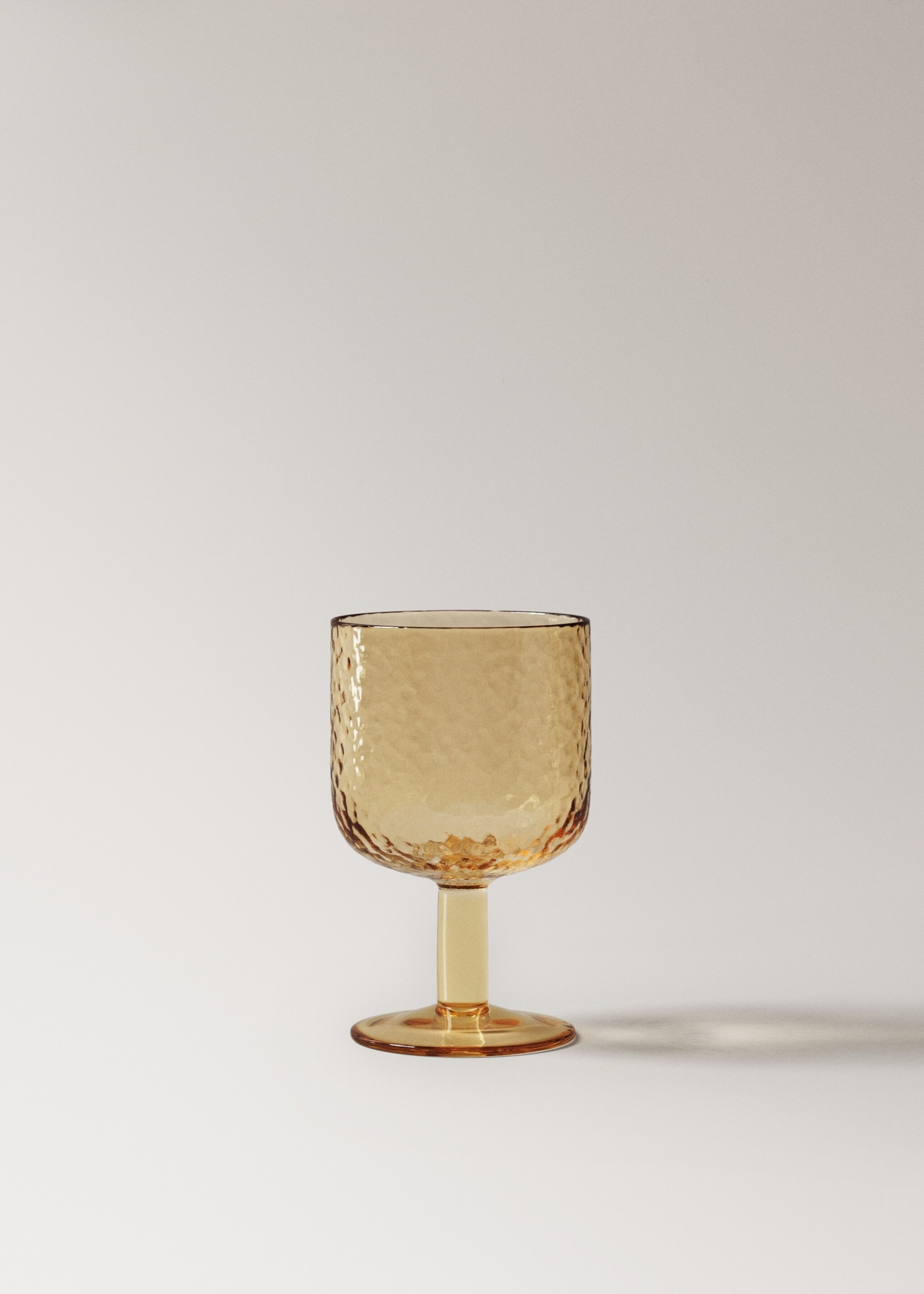 Copa vidre martillejat - Article sense model, Vainilla. Ref: 17044440-00.