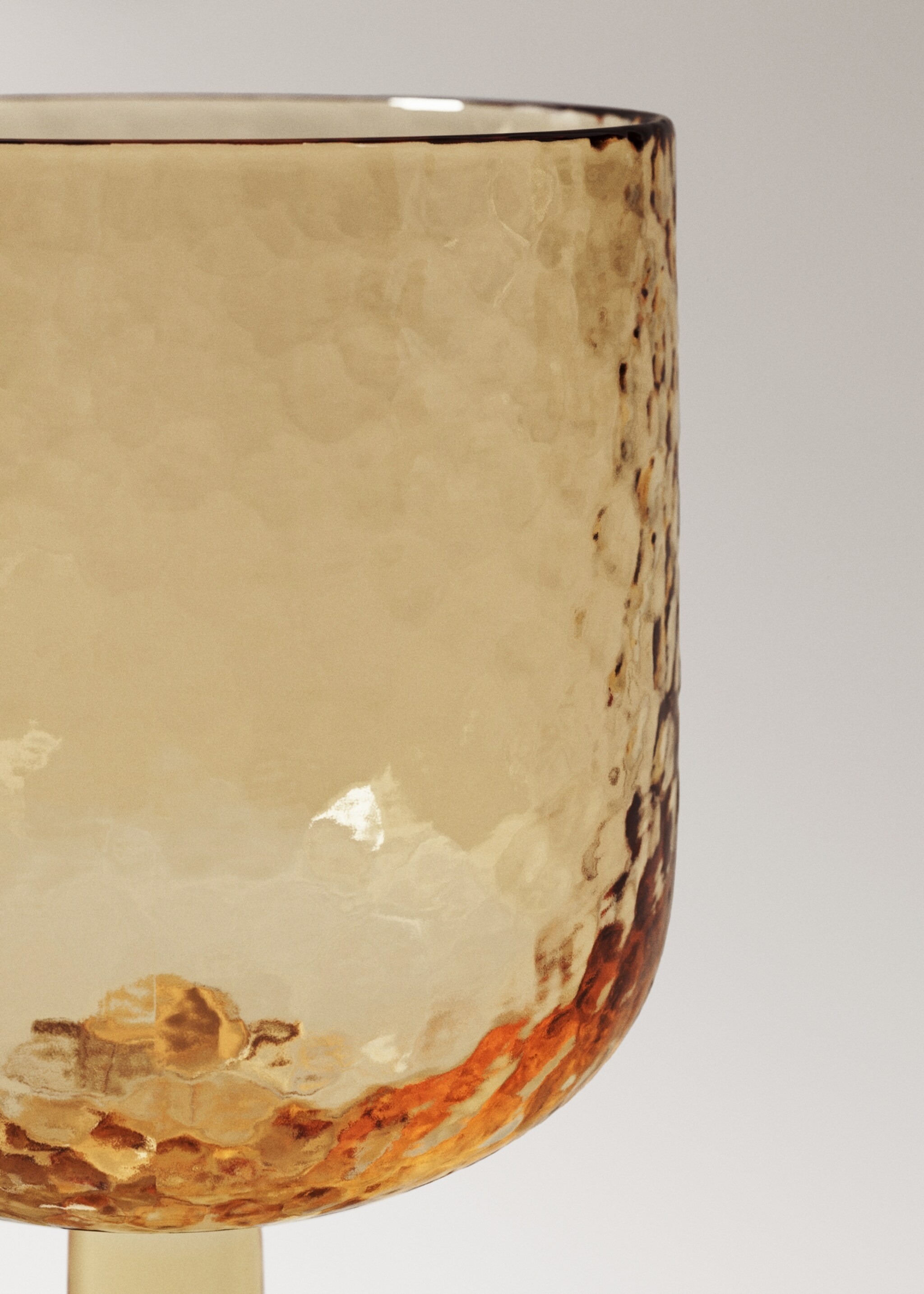 Copa vidre martillejat - Detall de l'article 1, Vainilla. Ref: 17044440-00.