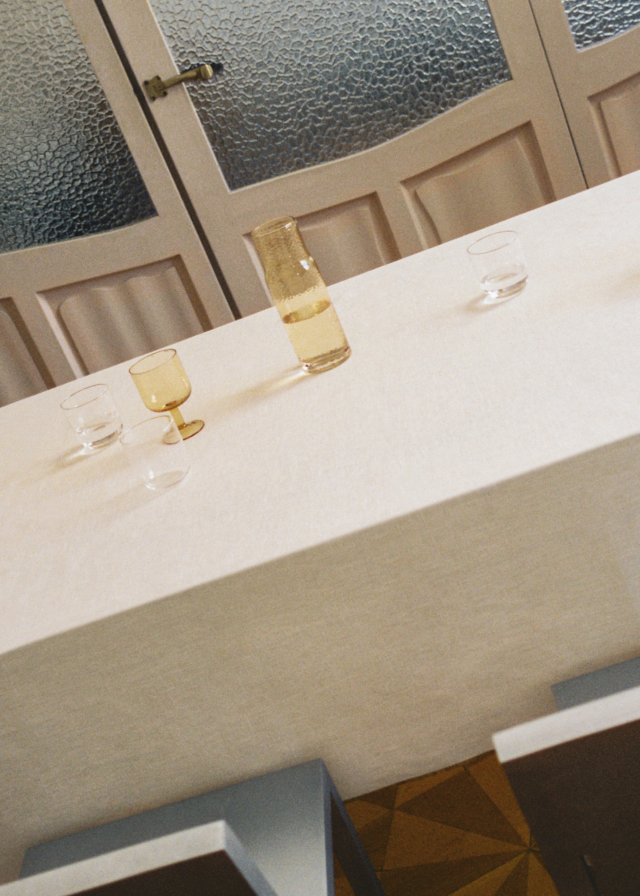 Copa vidre martillejat - Detall de l'article 6, Vainilla. Ref: 17044440-00.