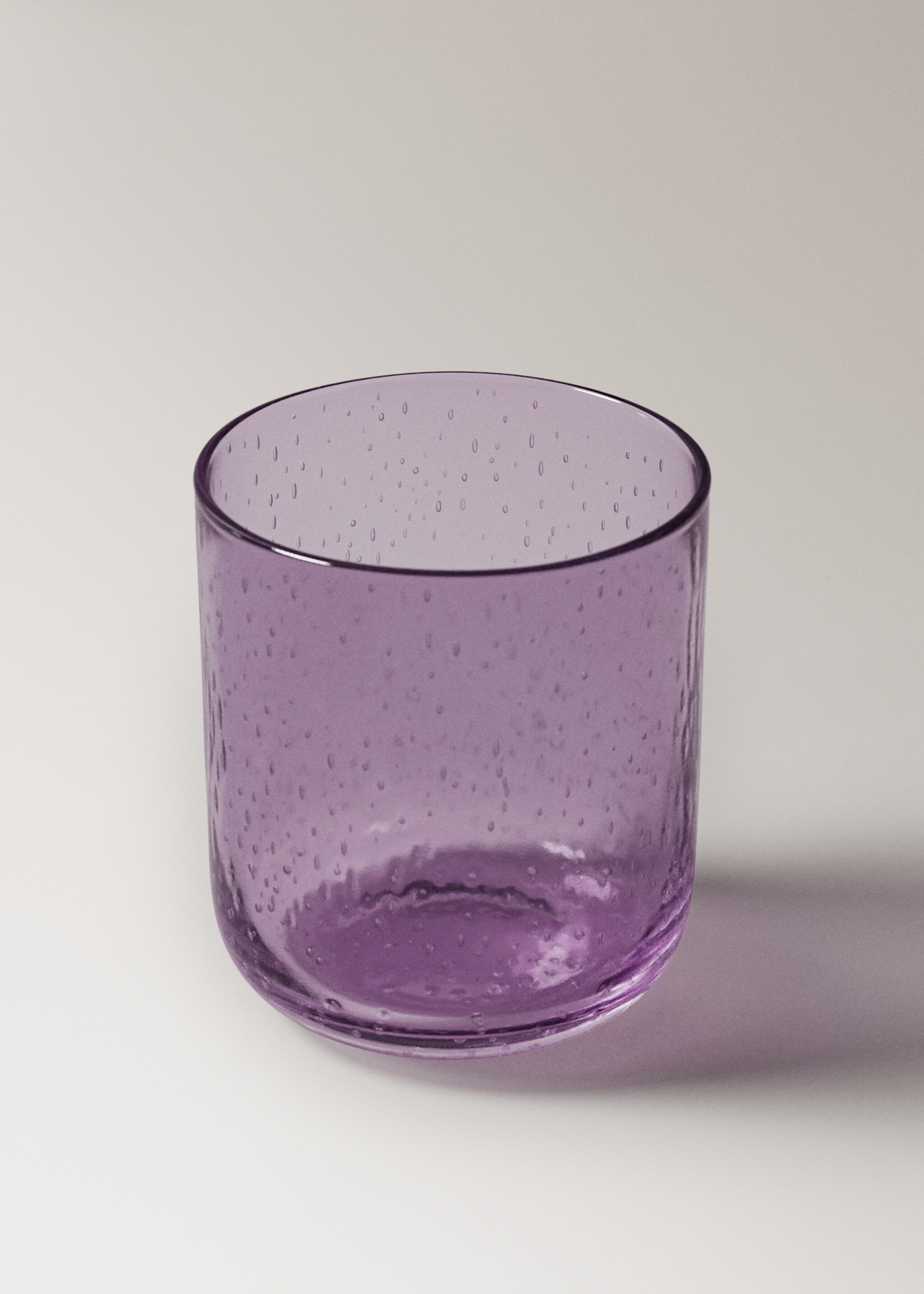 Bubble design glass tumbler - Details of the article 1, Olive Green. Ref: 17044441-00.