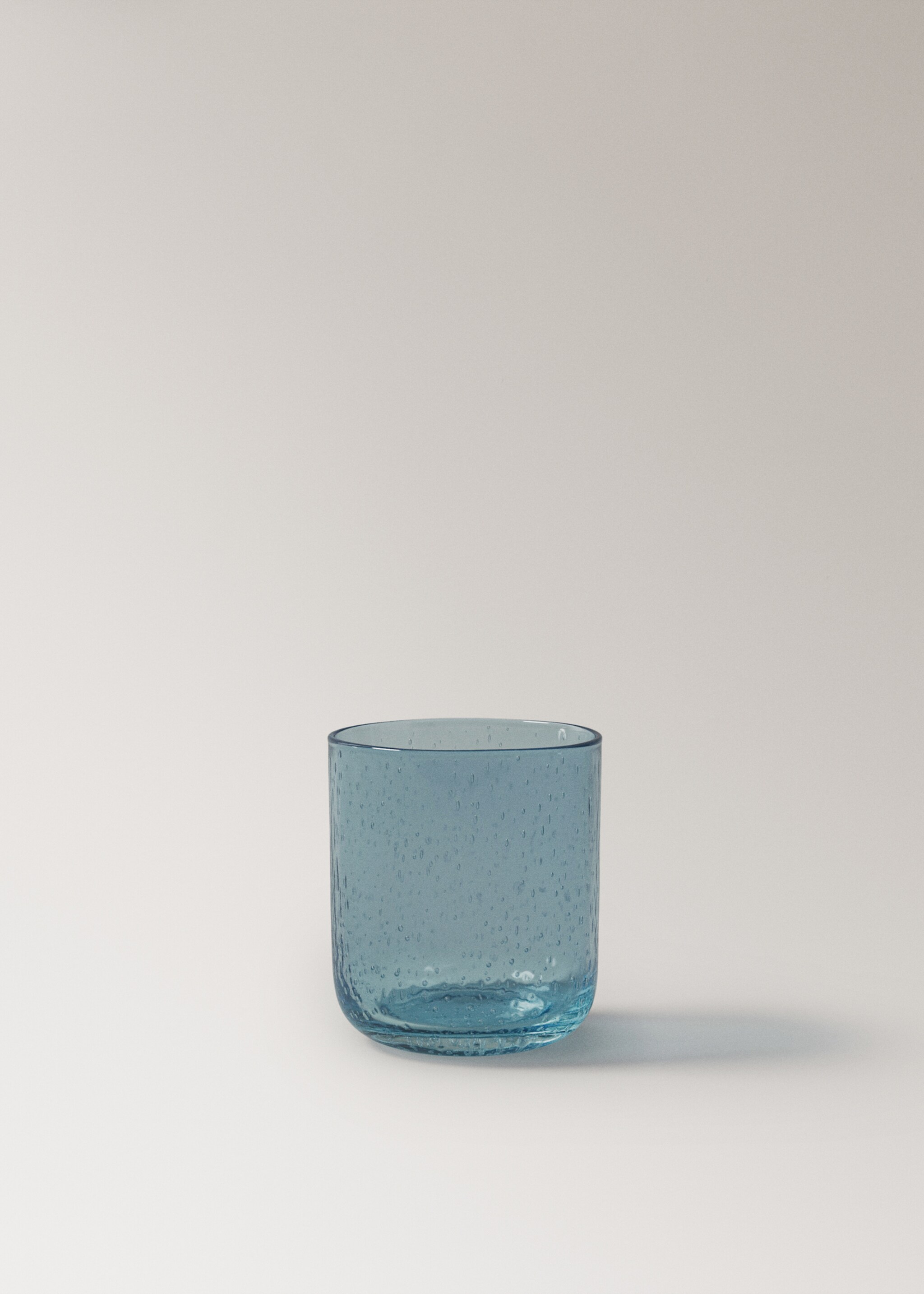 Bubble design glass tumbler - Article without model, Purple. Ref: 17044441-00.