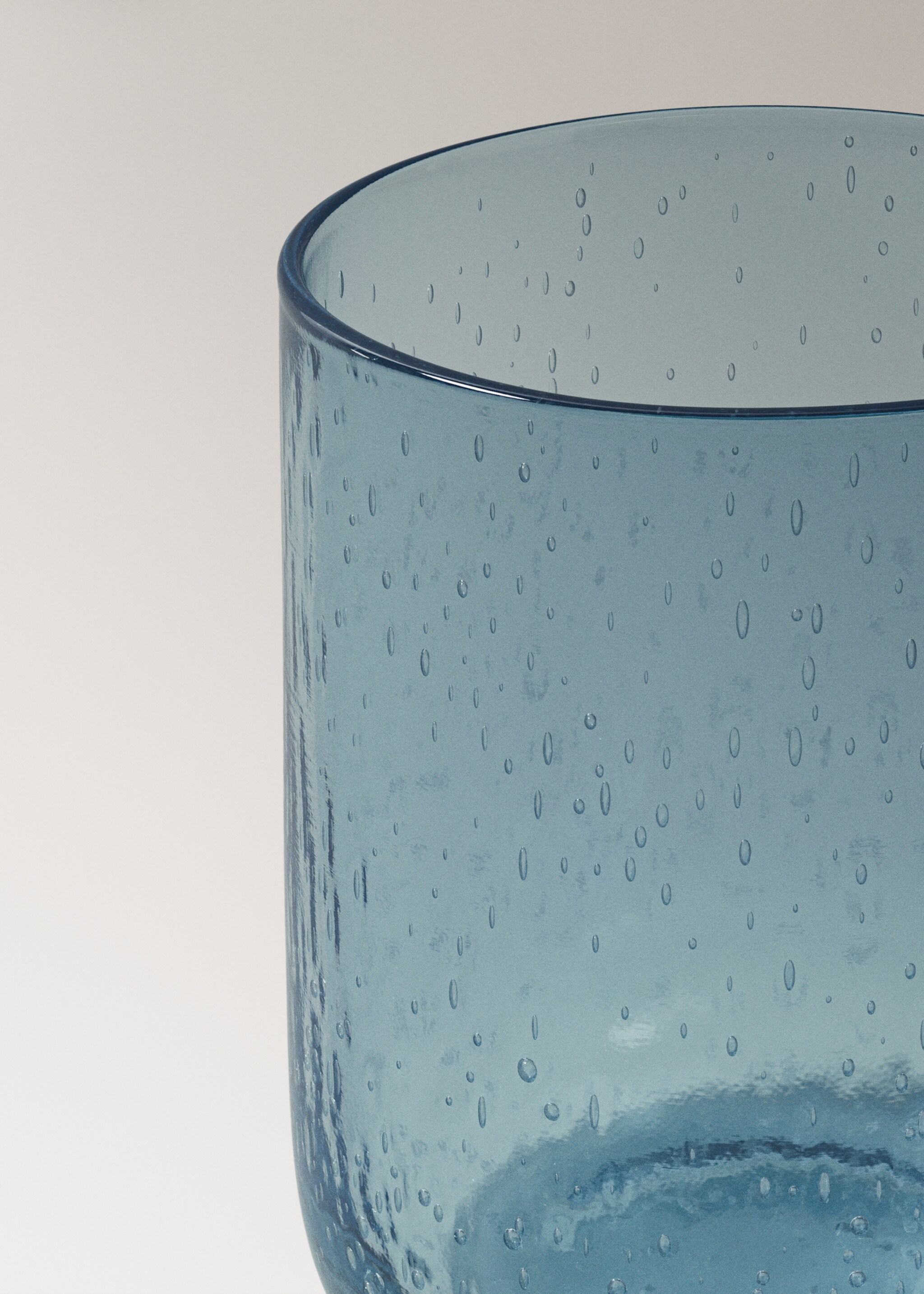 Bubble design glass tumbler - Details of the article 2, Purple. Ref: 17044441-00.