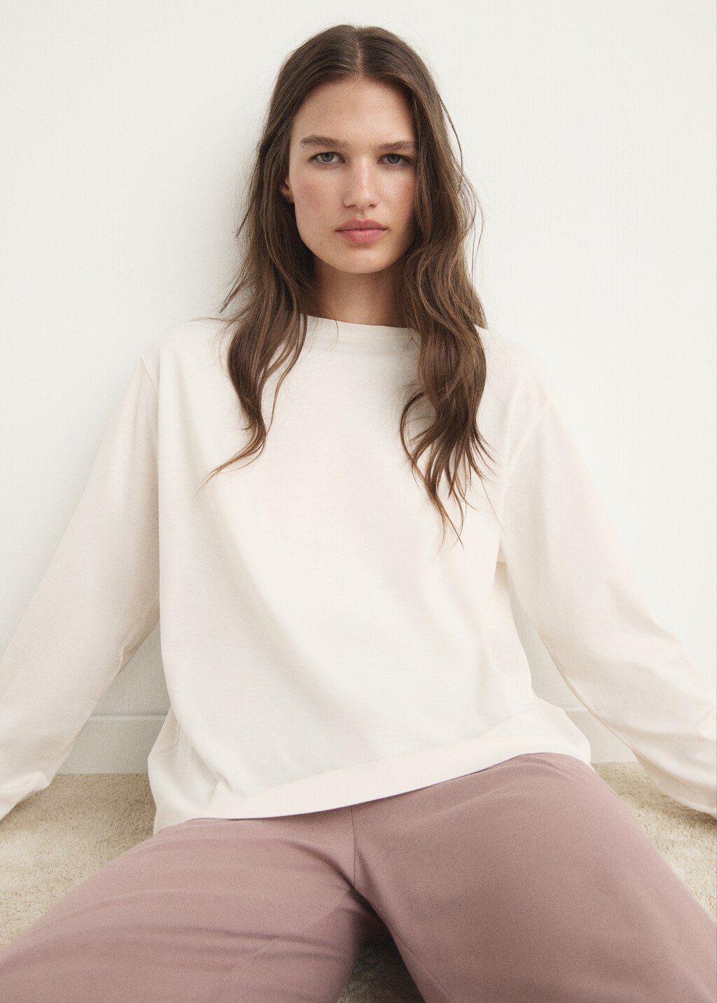 Long-sleeved pajama t-shirt