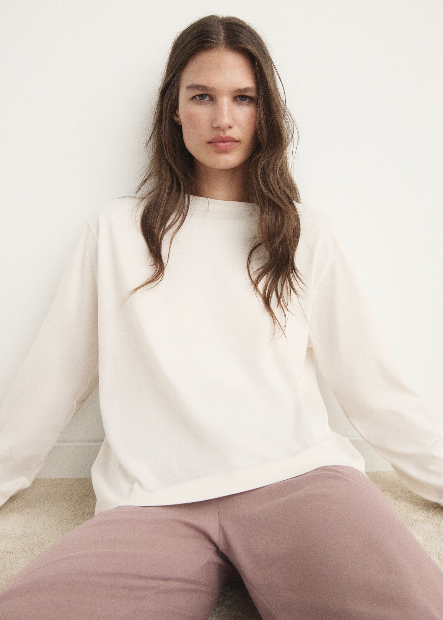 Long-sleeved pyjama t-shirt - Details of the article 2
