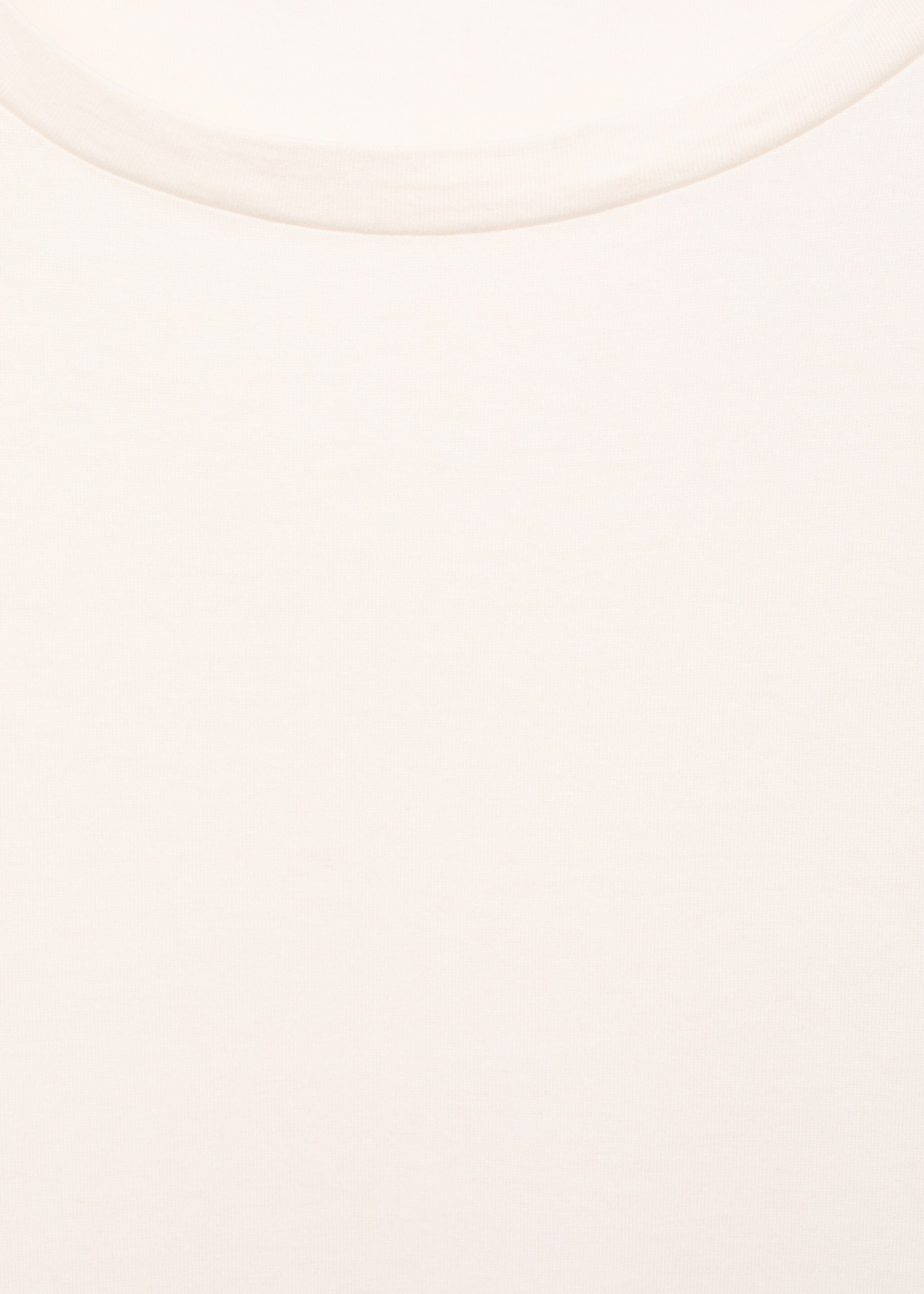 Long-sleeved pyjama t-shirt - Details of the article 8, Vanilla. Ref: 17044445-00.