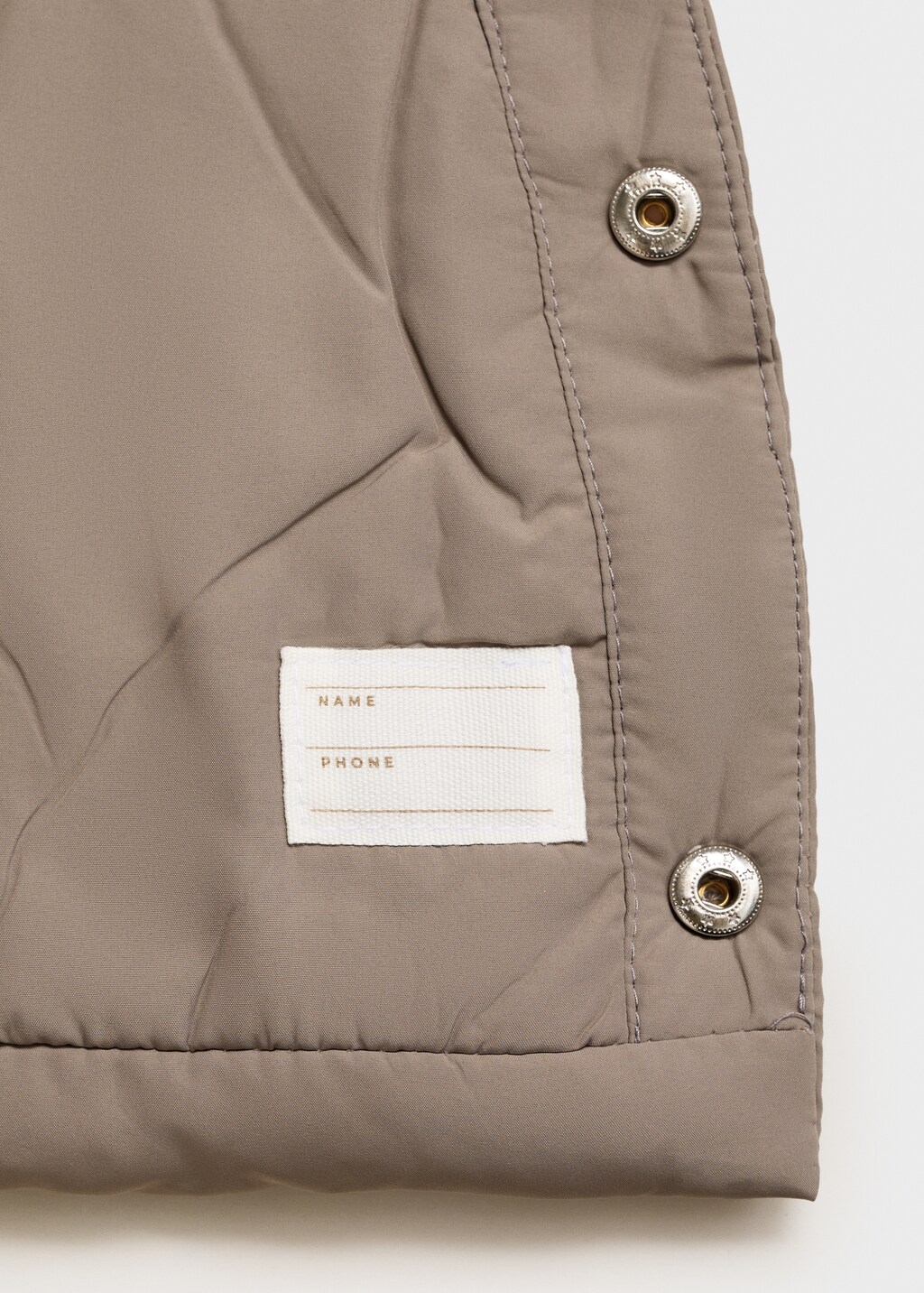 Quilted coat with ear flaps